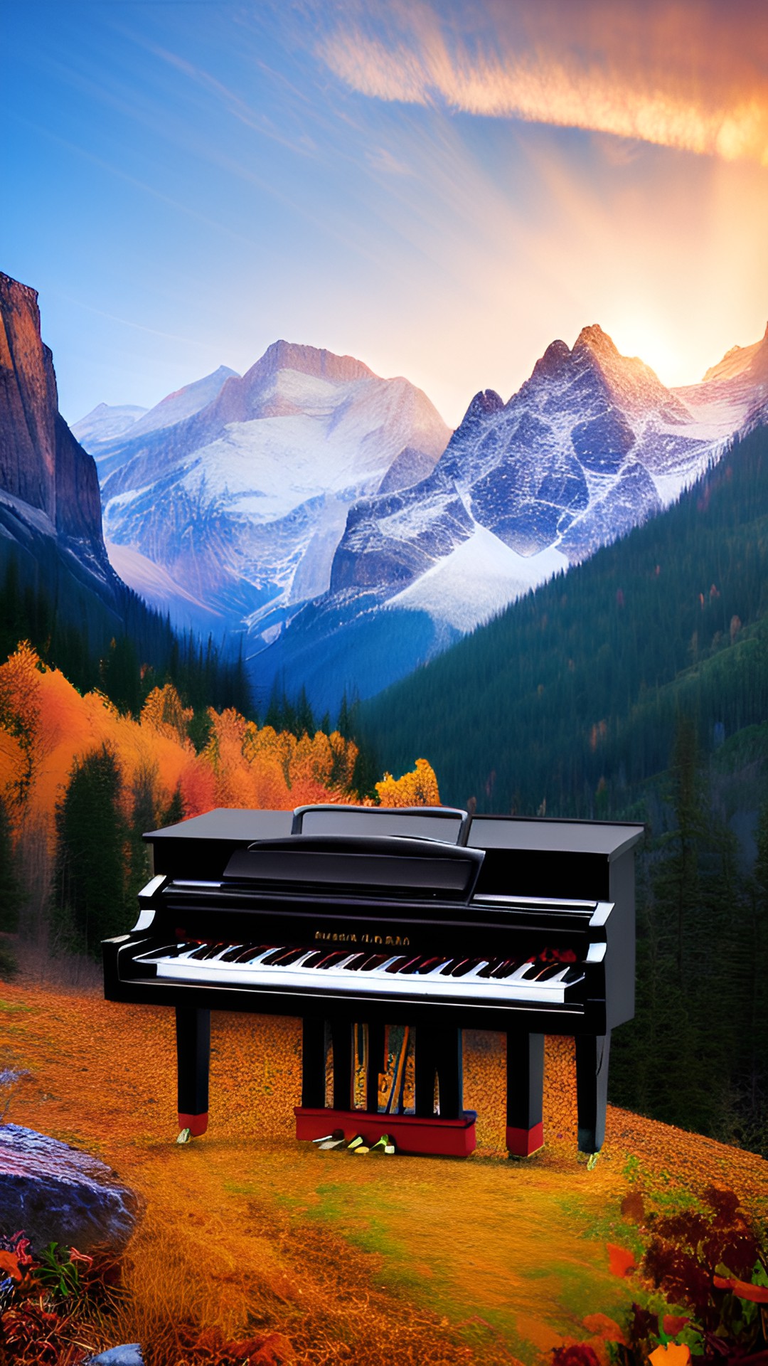 piano in the mountains preview