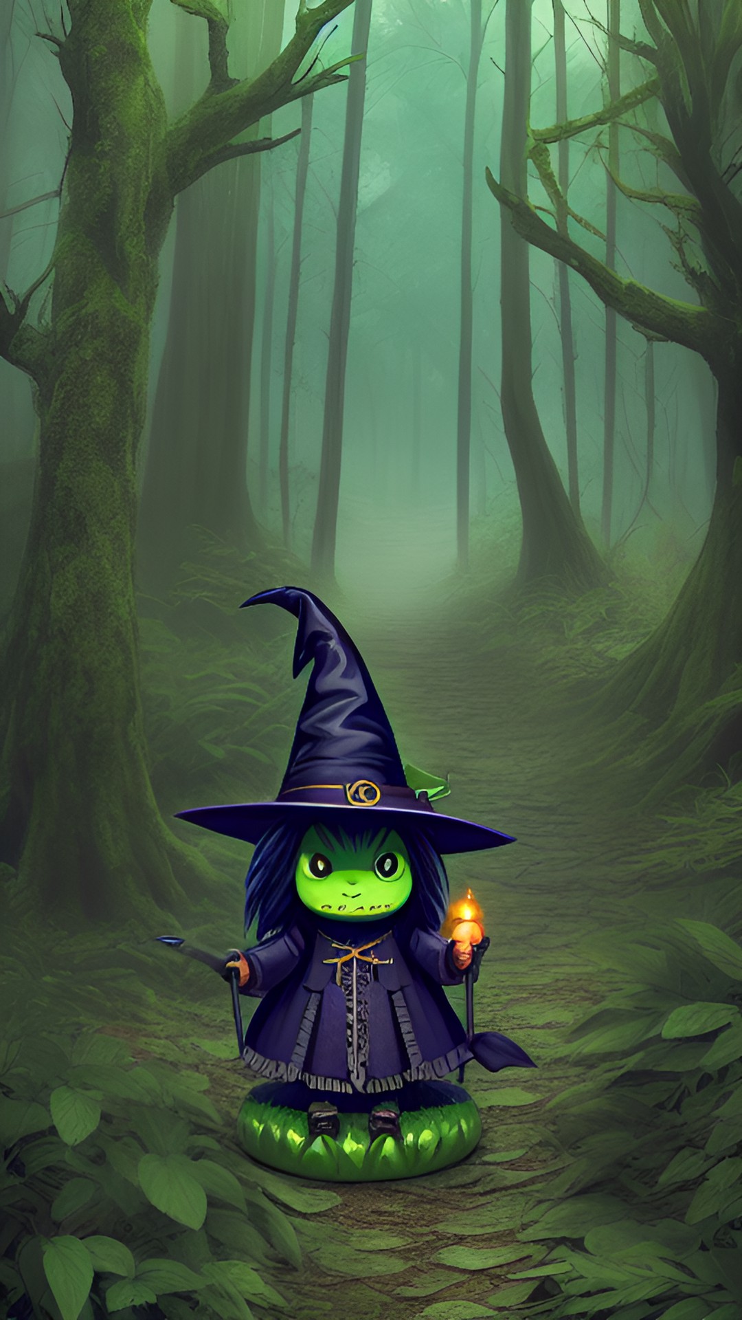 cuca - witch, forest, alligator face preview