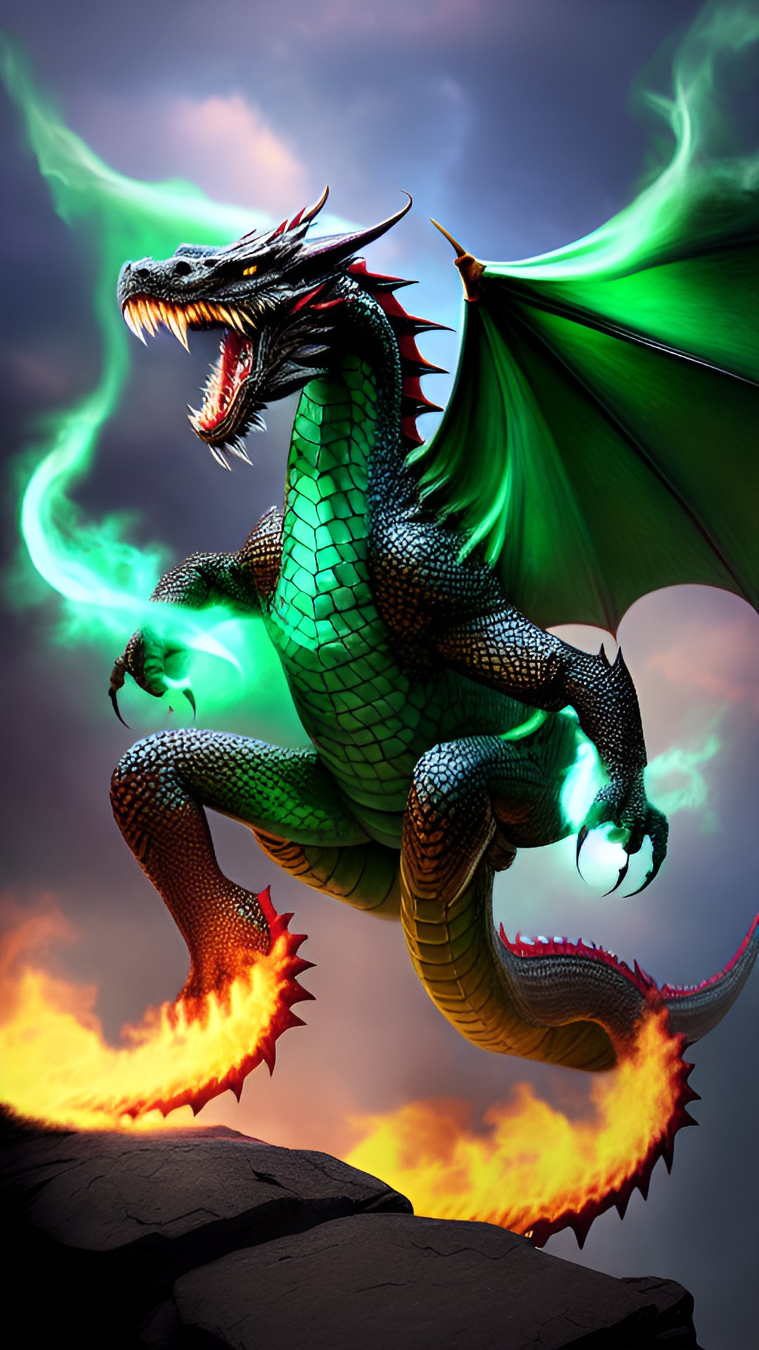 hydra dragon breathing fire preview