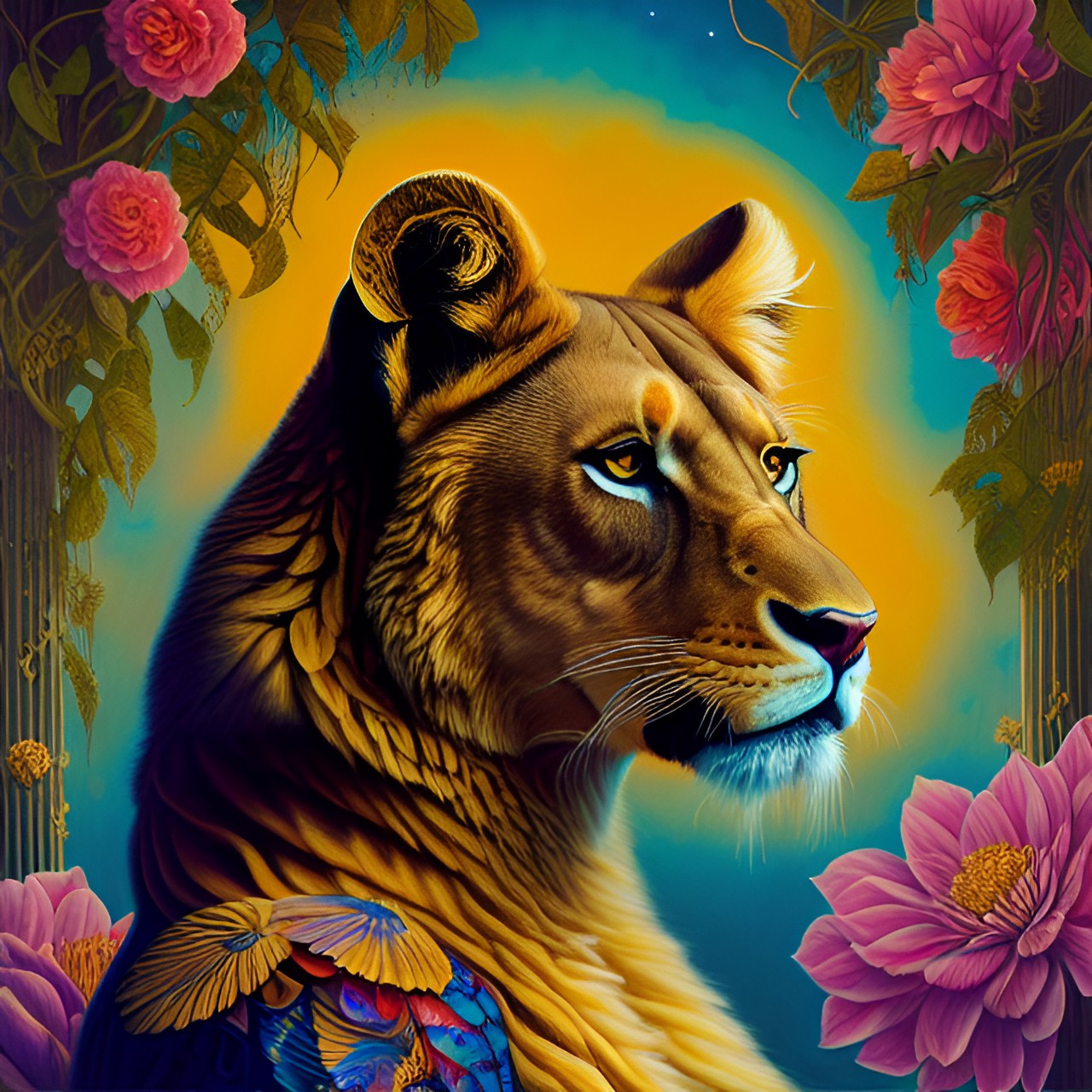 a golden lioness preview