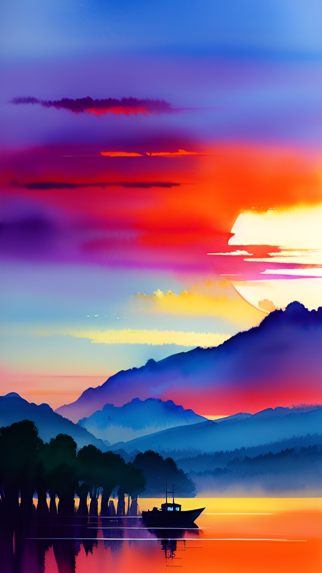 purple and red sunset preview