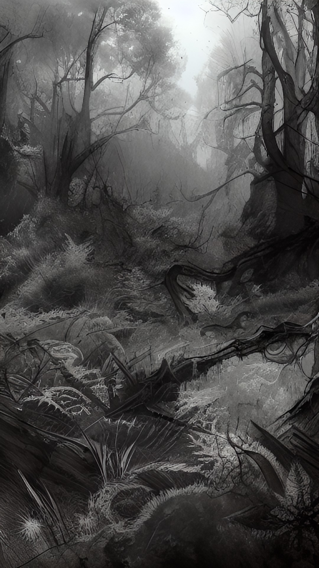 the dark forest - rotting vegetation dark purple and refs. corrupted forest preview