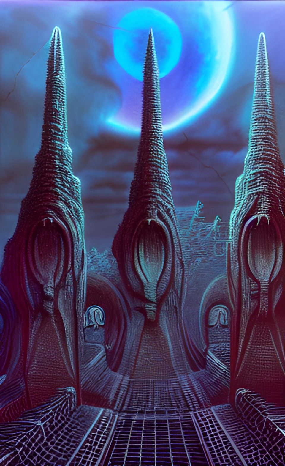 peace is only at the cemetery, artwork by h.r. giger & peter gric & beksinski& digital art &concept art preview