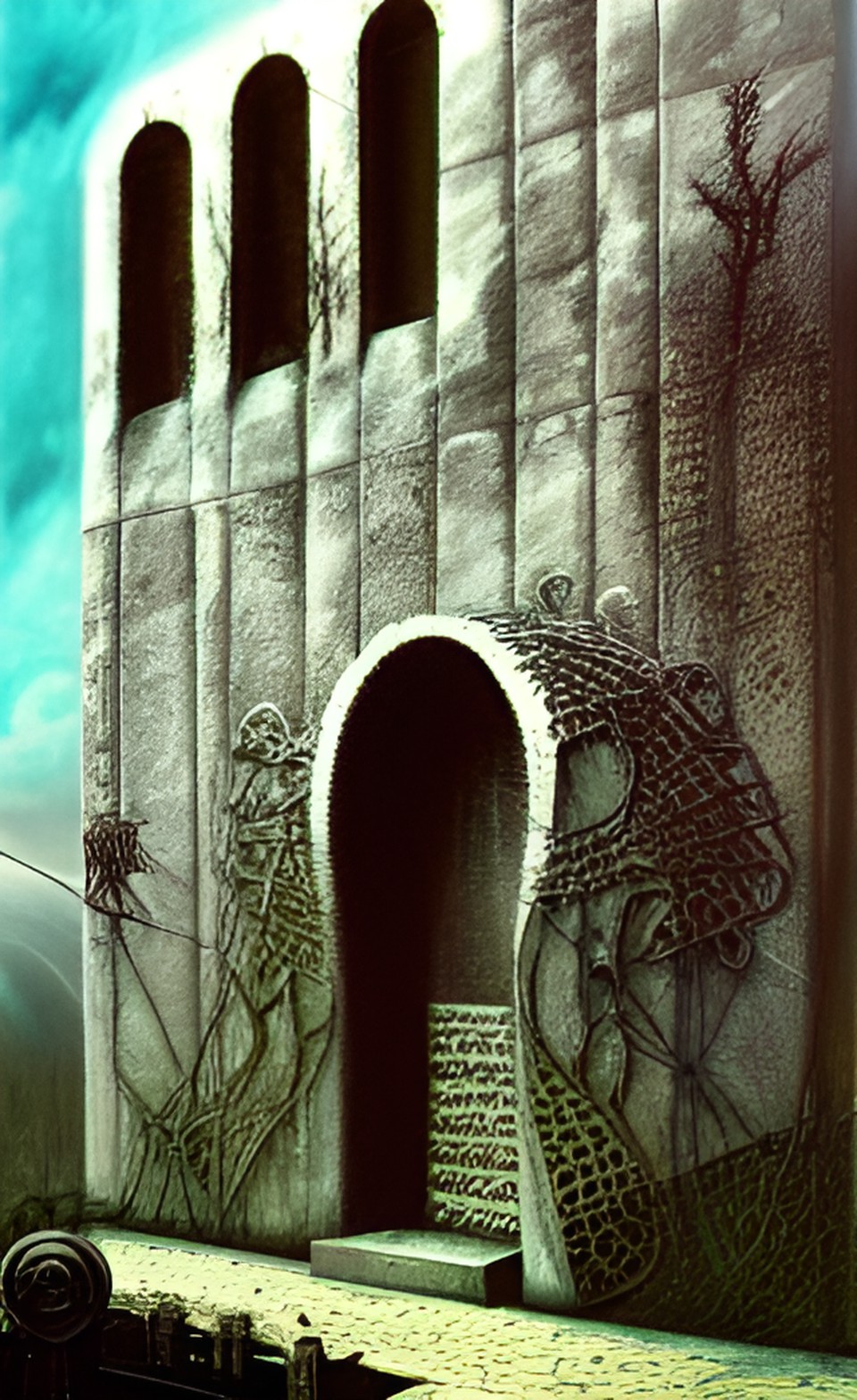 peace is only at the cemetery, artwork by h.r. giger & peter gric & beksinski& digital art &concept art preview