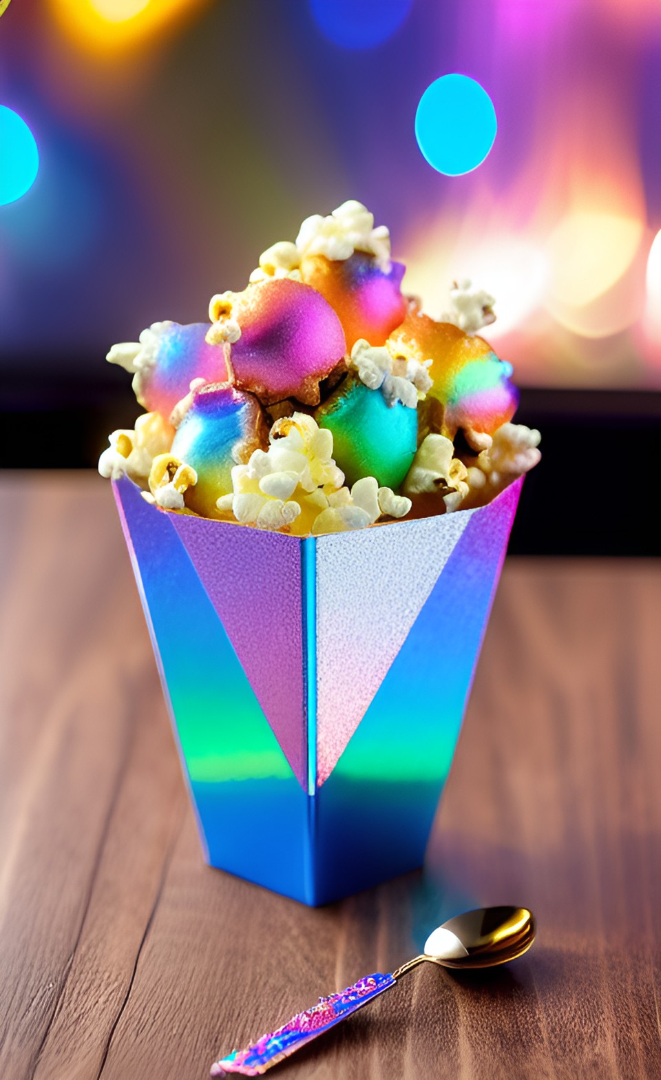 popcorn ice-cream - iridescent ice-cream diamond in lightning roast wings movie popcorn bomb story preview