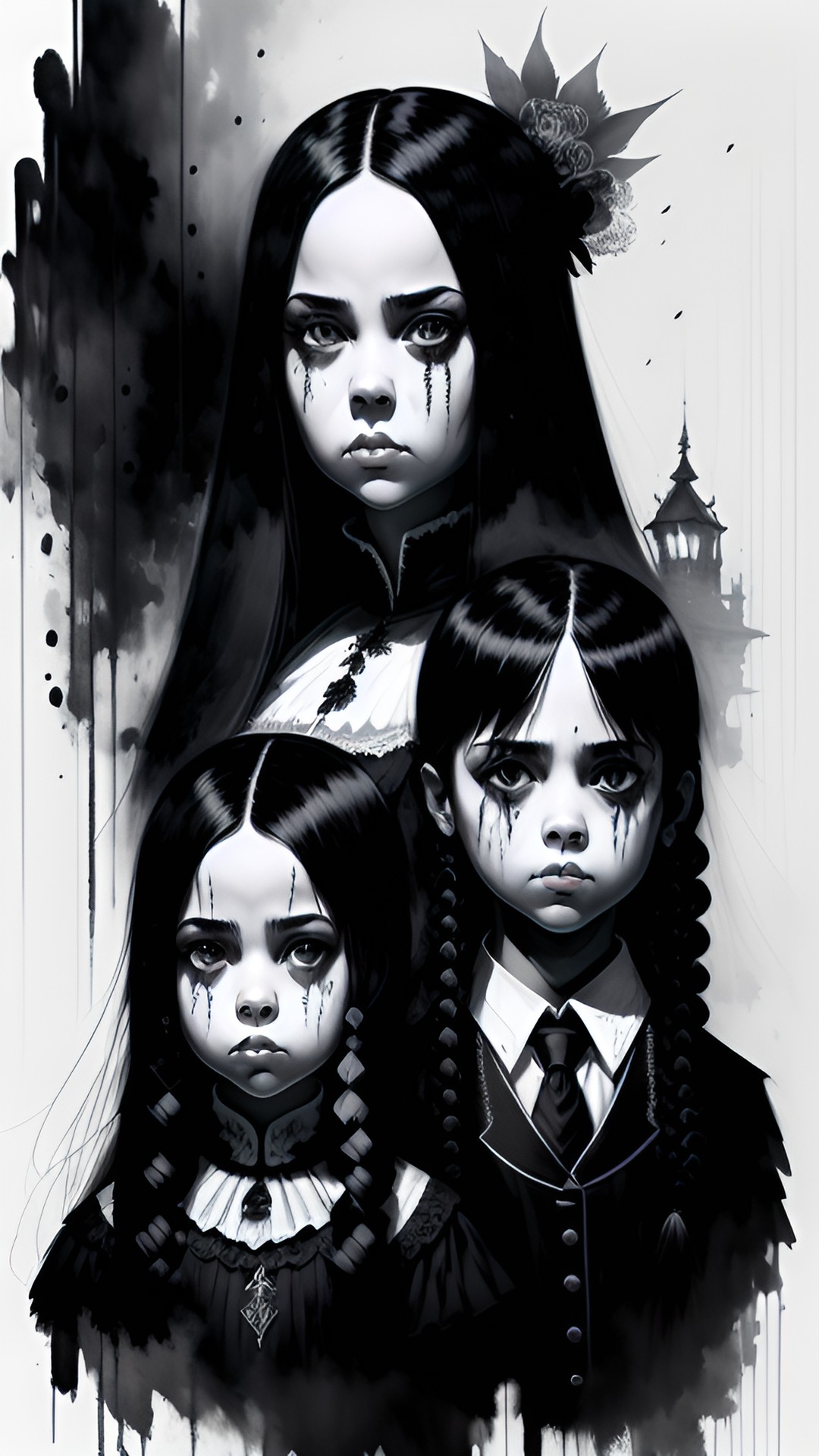 Wednesday - the addams family portrait preview