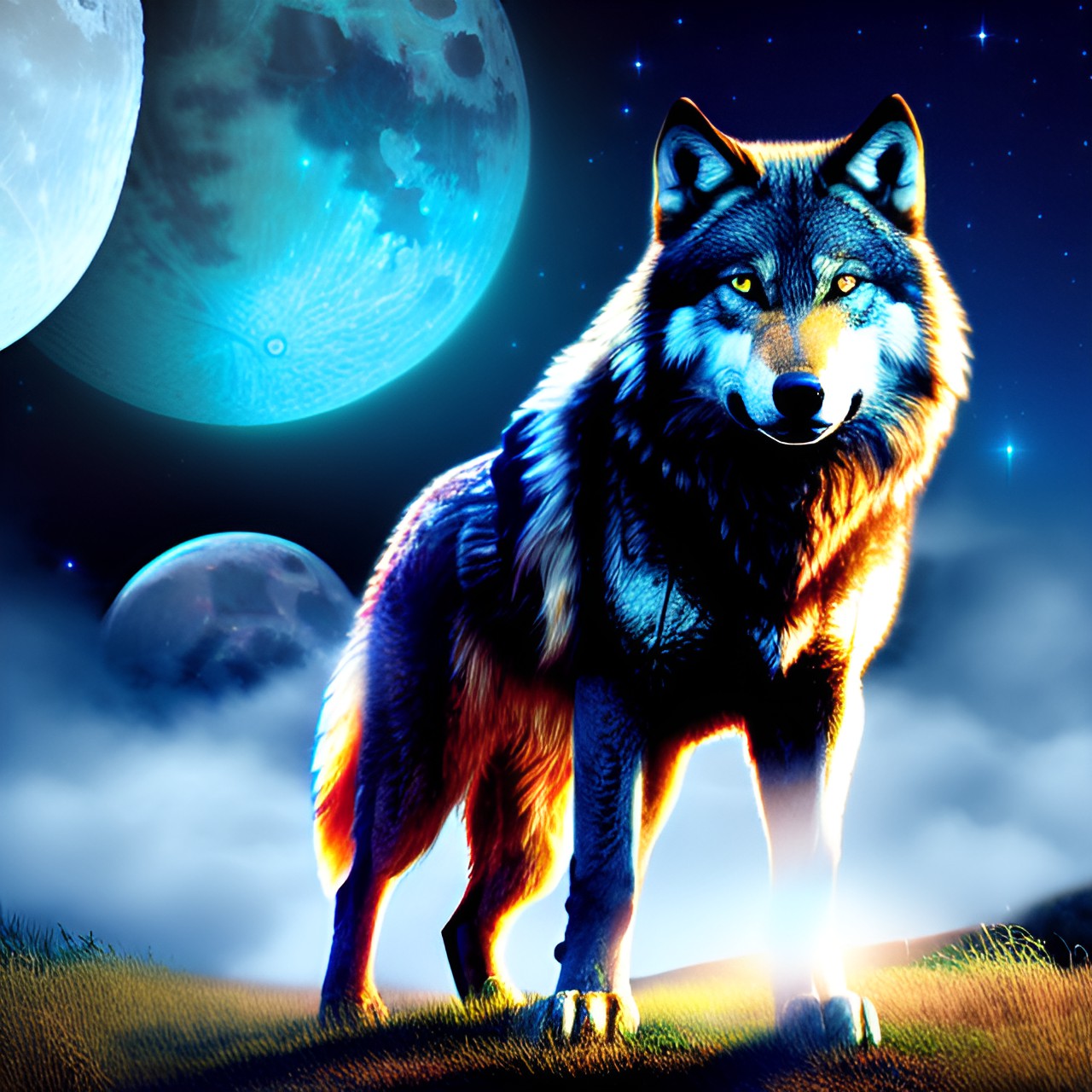 powerful/wolf /moon/ night preview