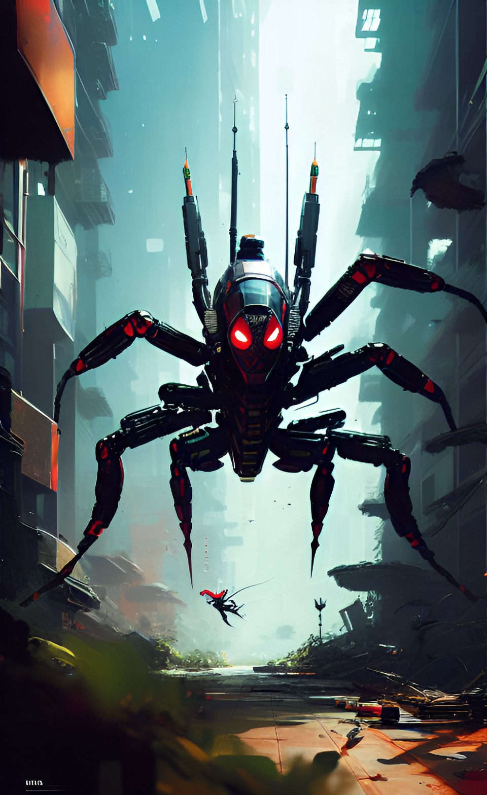 Futuristic spider-ant fighter - futuristic spider-ant fighter preview