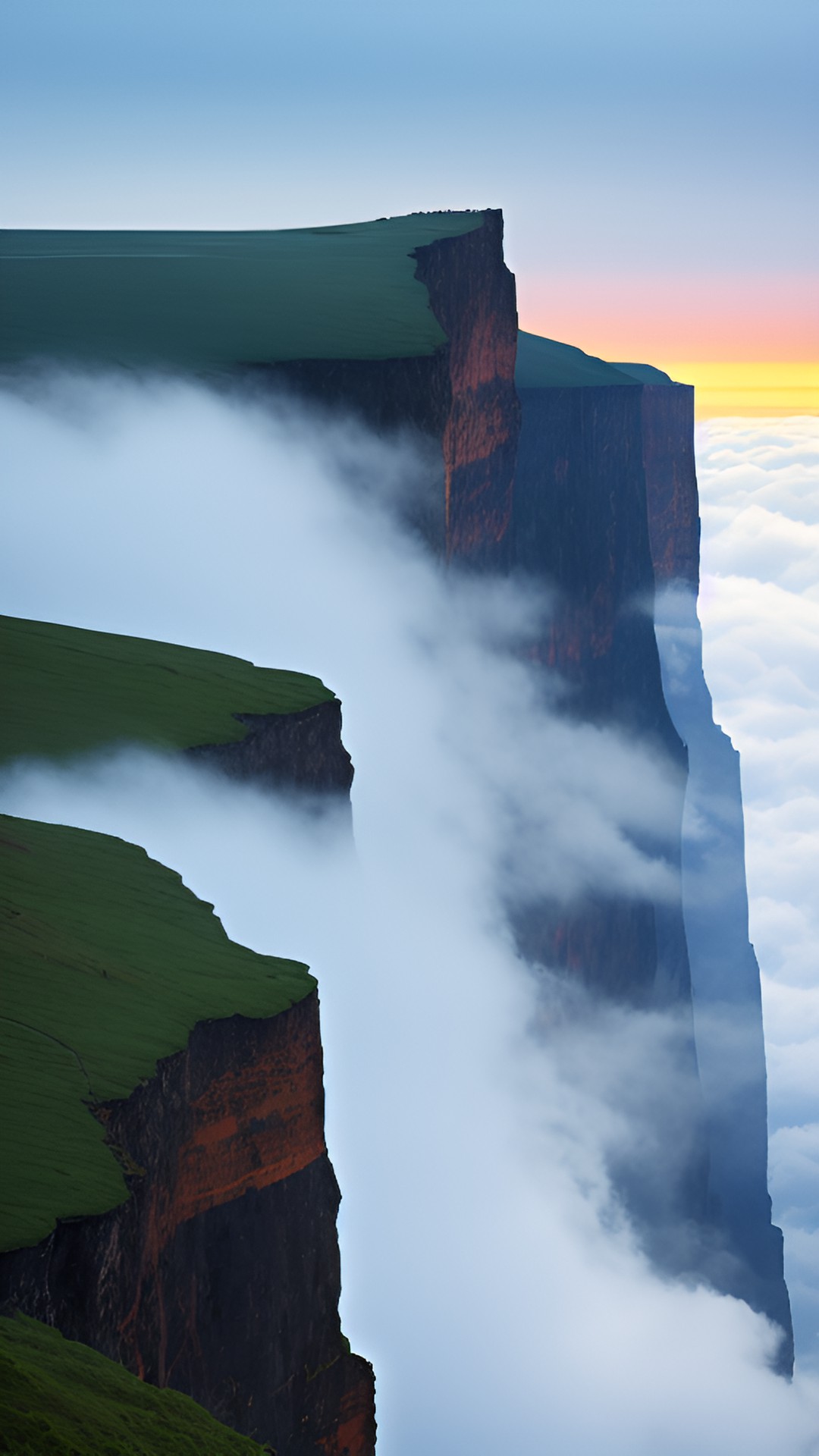 cliffs in the clouds preview