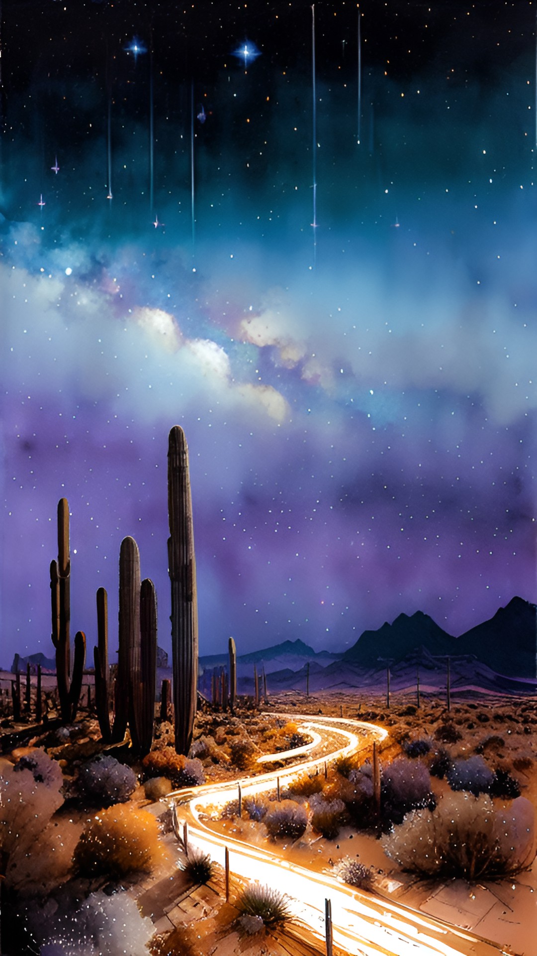 desert, starry sky preview