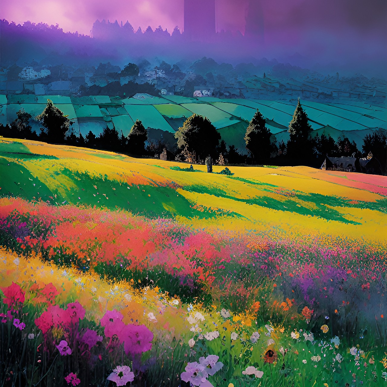 field of flowers preview