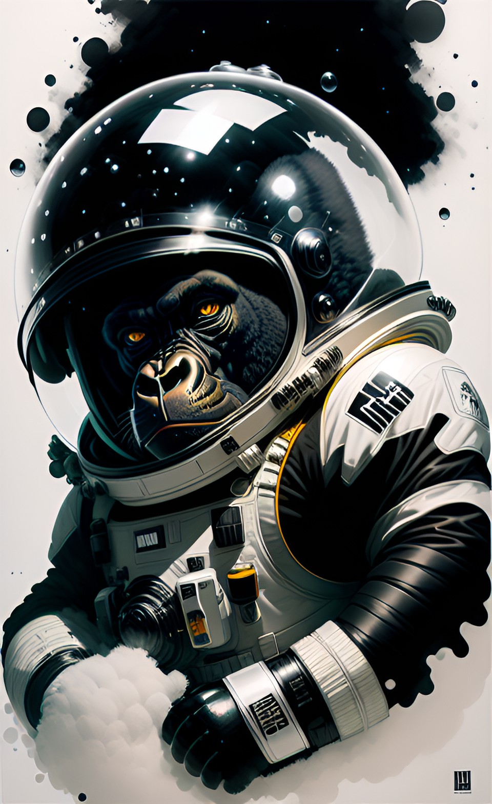 The Space Gorilla - gorilla in a space suit with a bubble helmet preview