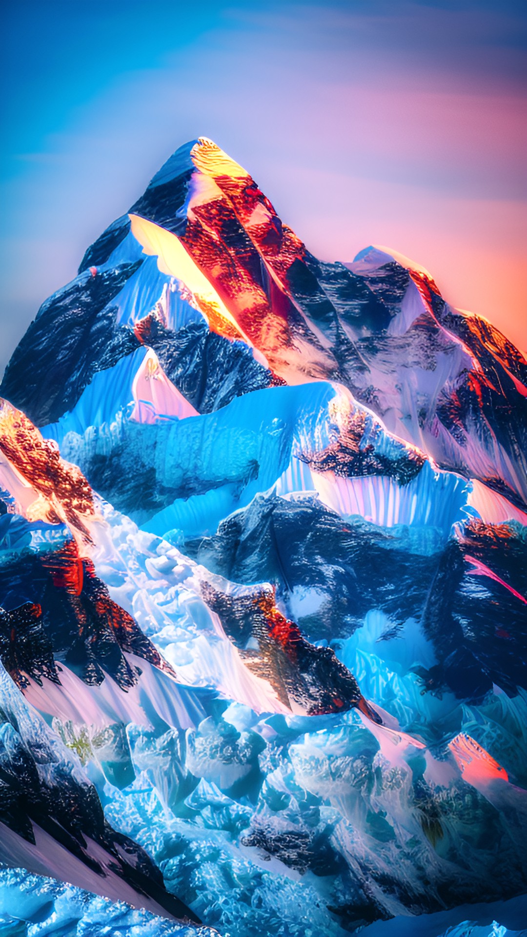 💖 - mountain everest with the city preview