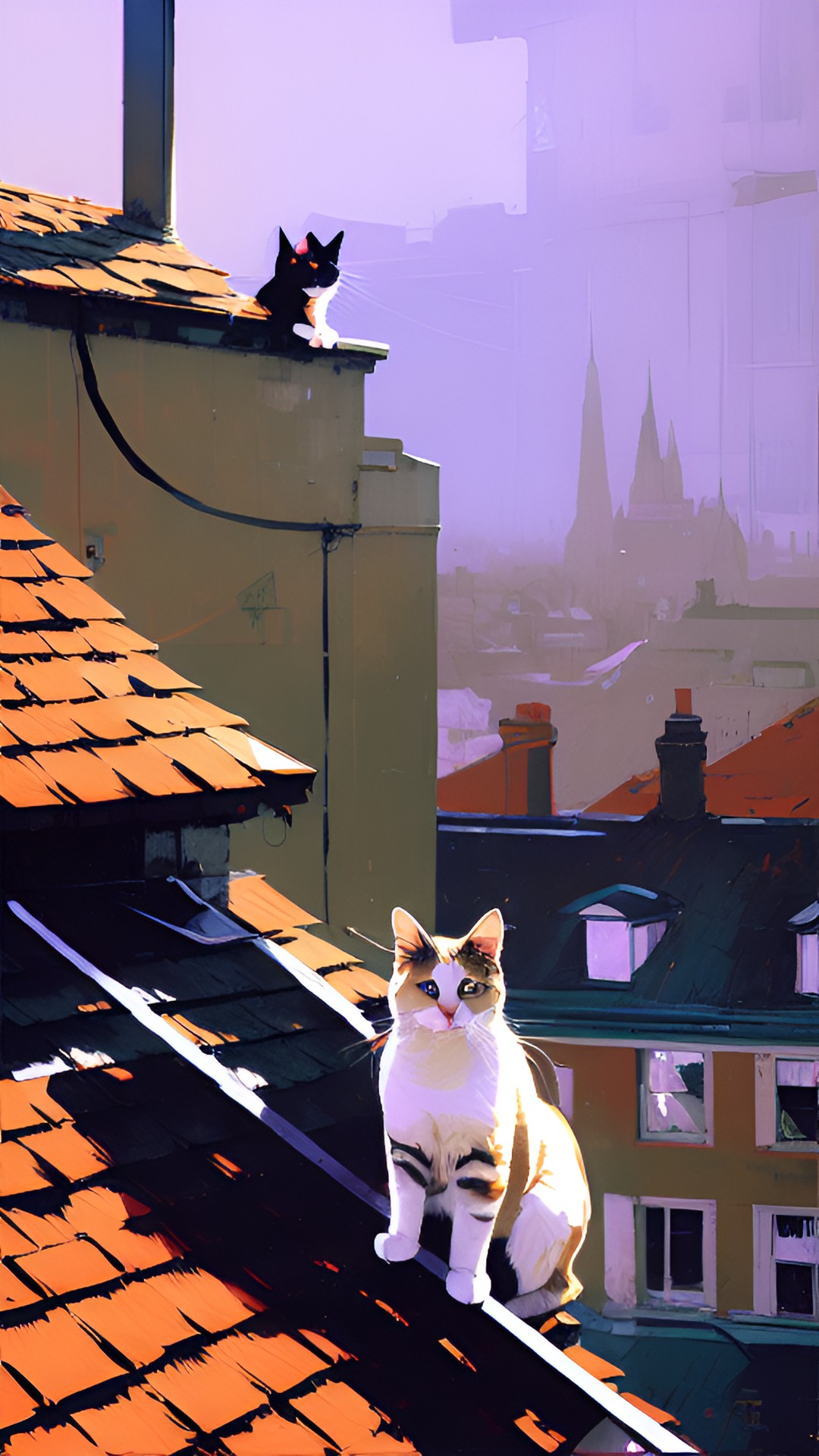 cat on the roof preview