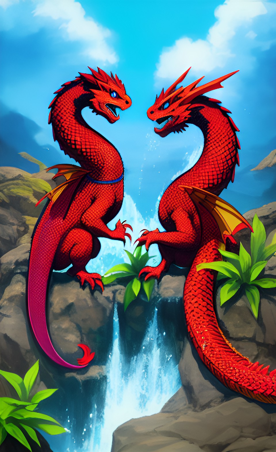 fire and water dragons preview