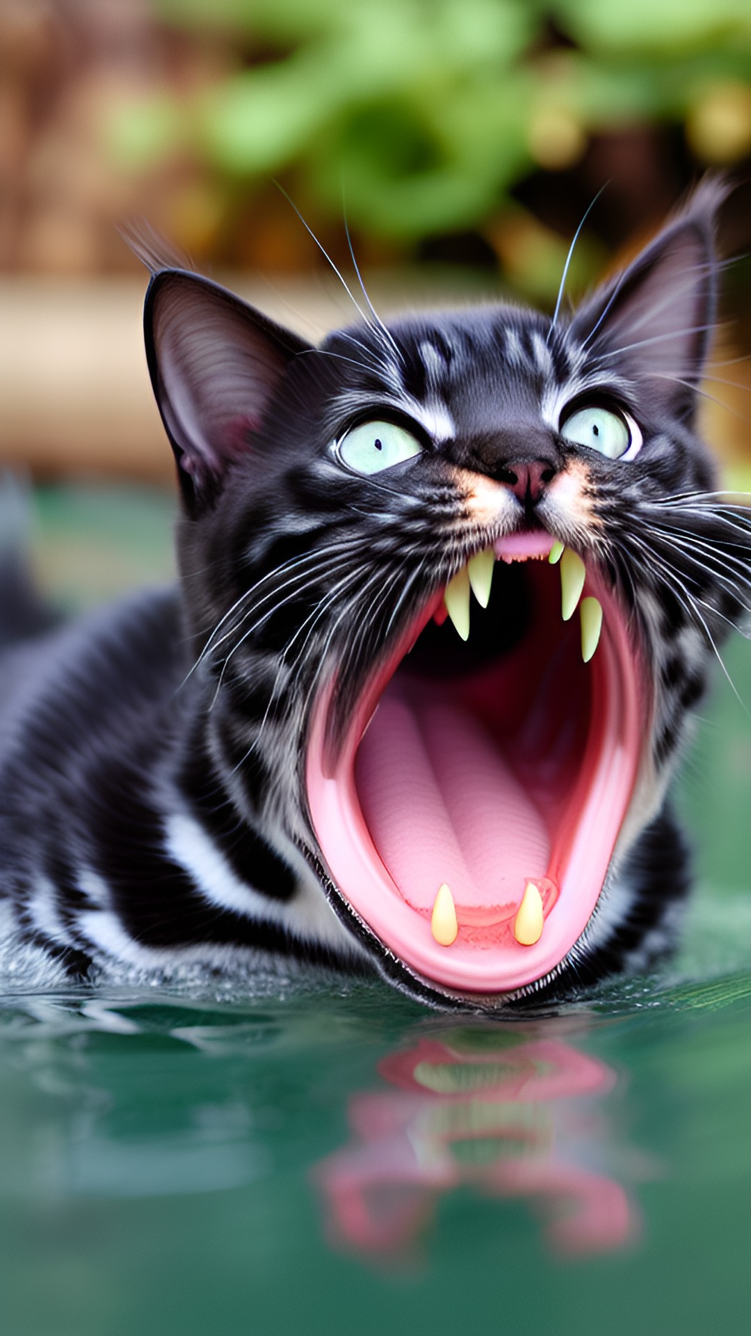 yawning sea monster kitten preview