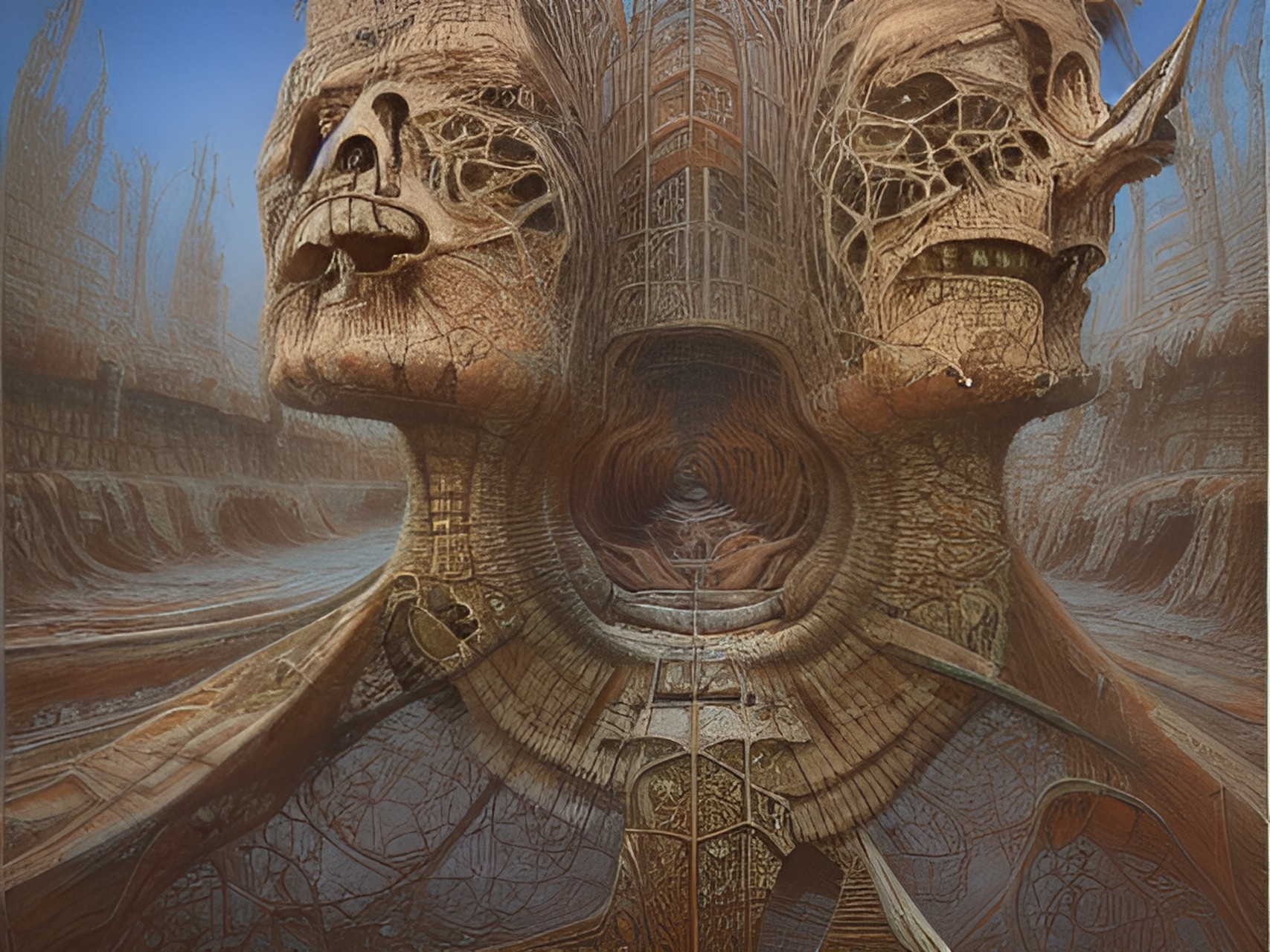 kaleidoscopic image, artwork by h.r.giger & peter gric & beksinski & kaleidoscopic image preview