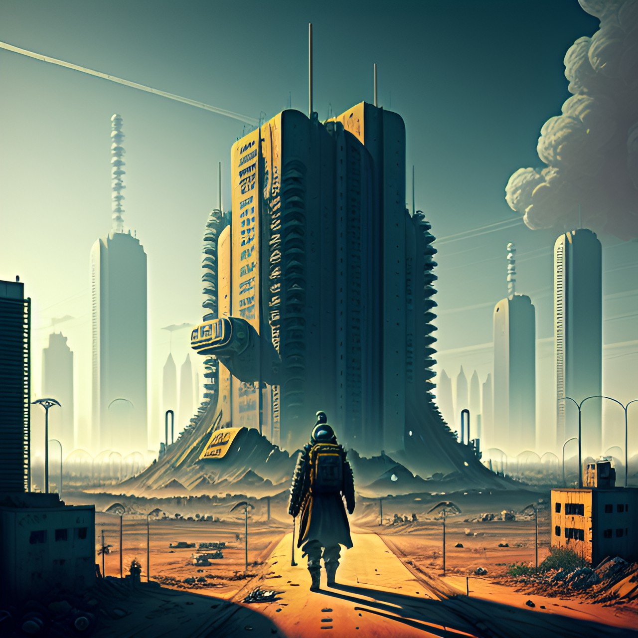 dystopian city, fallout preview