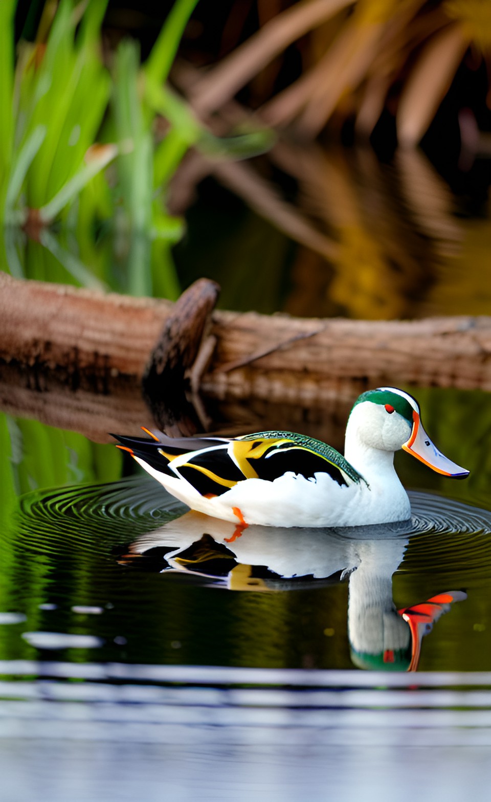 duck - shoveler ducks on pond preview