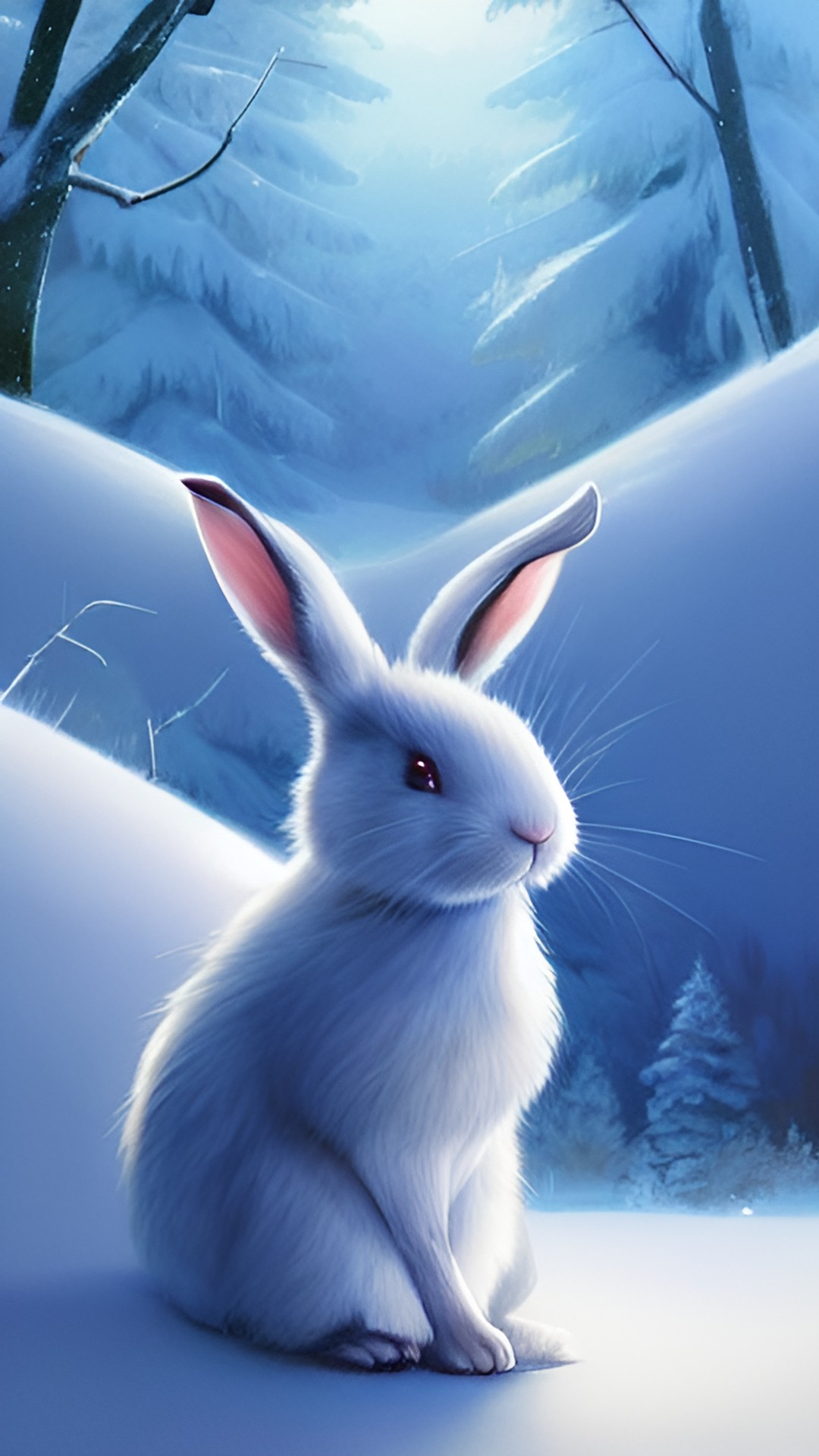 white winter rabbit preview