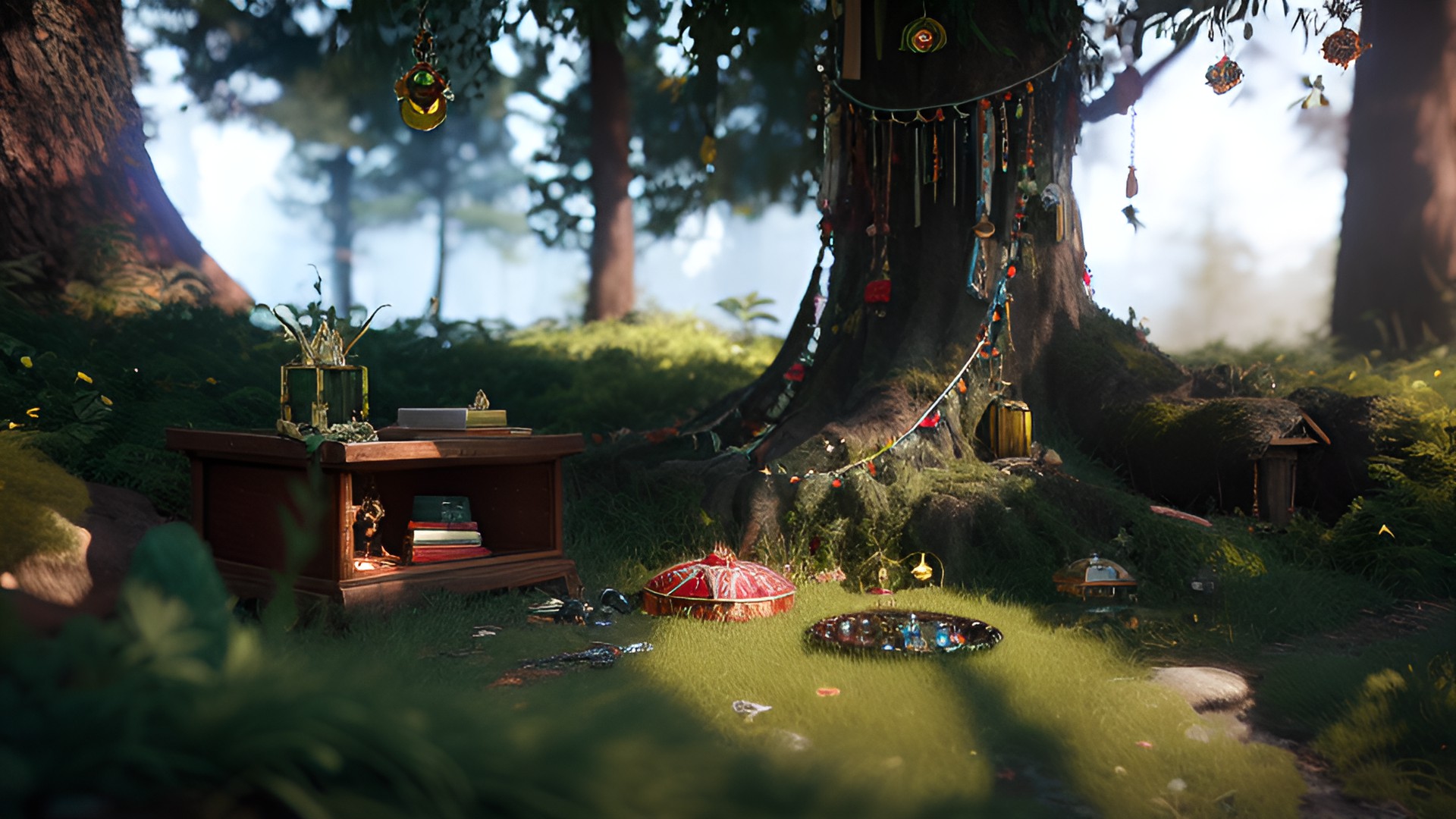 a tree bearing trinkets and jewels preview