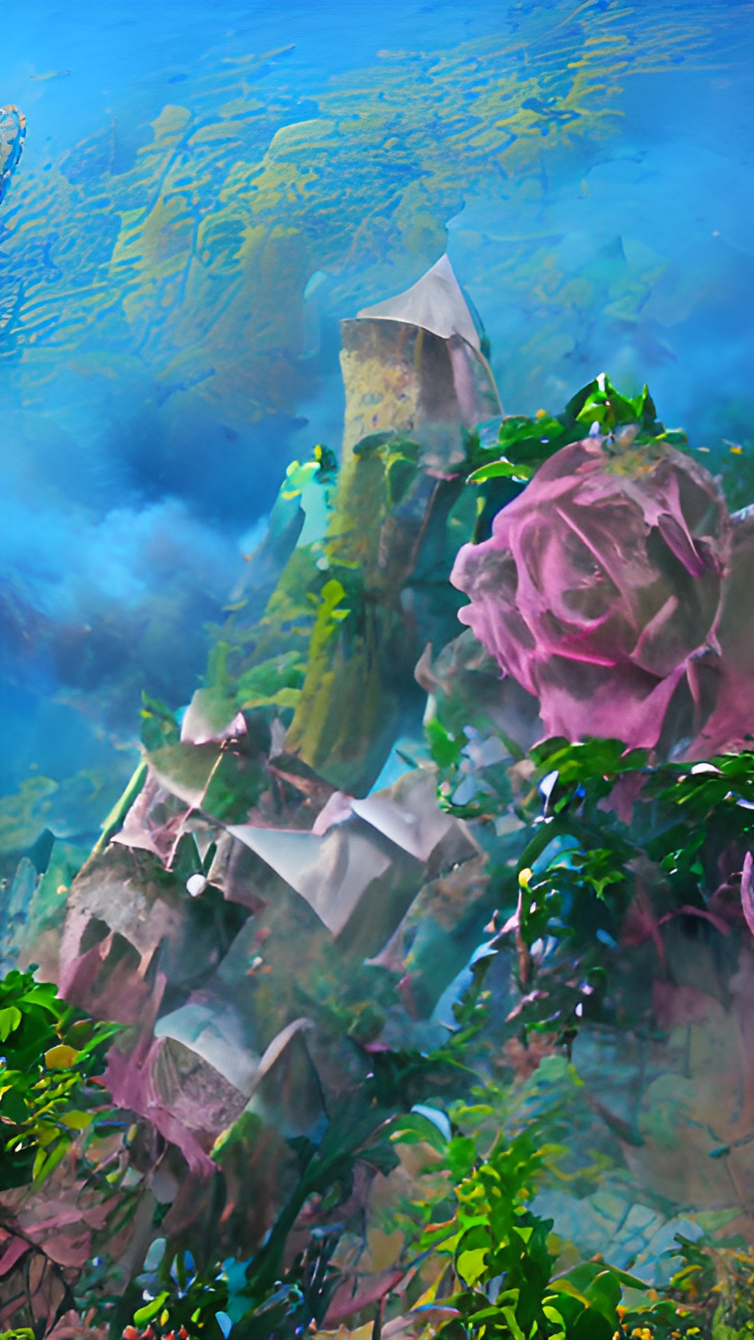 castle covered in briar roses preview