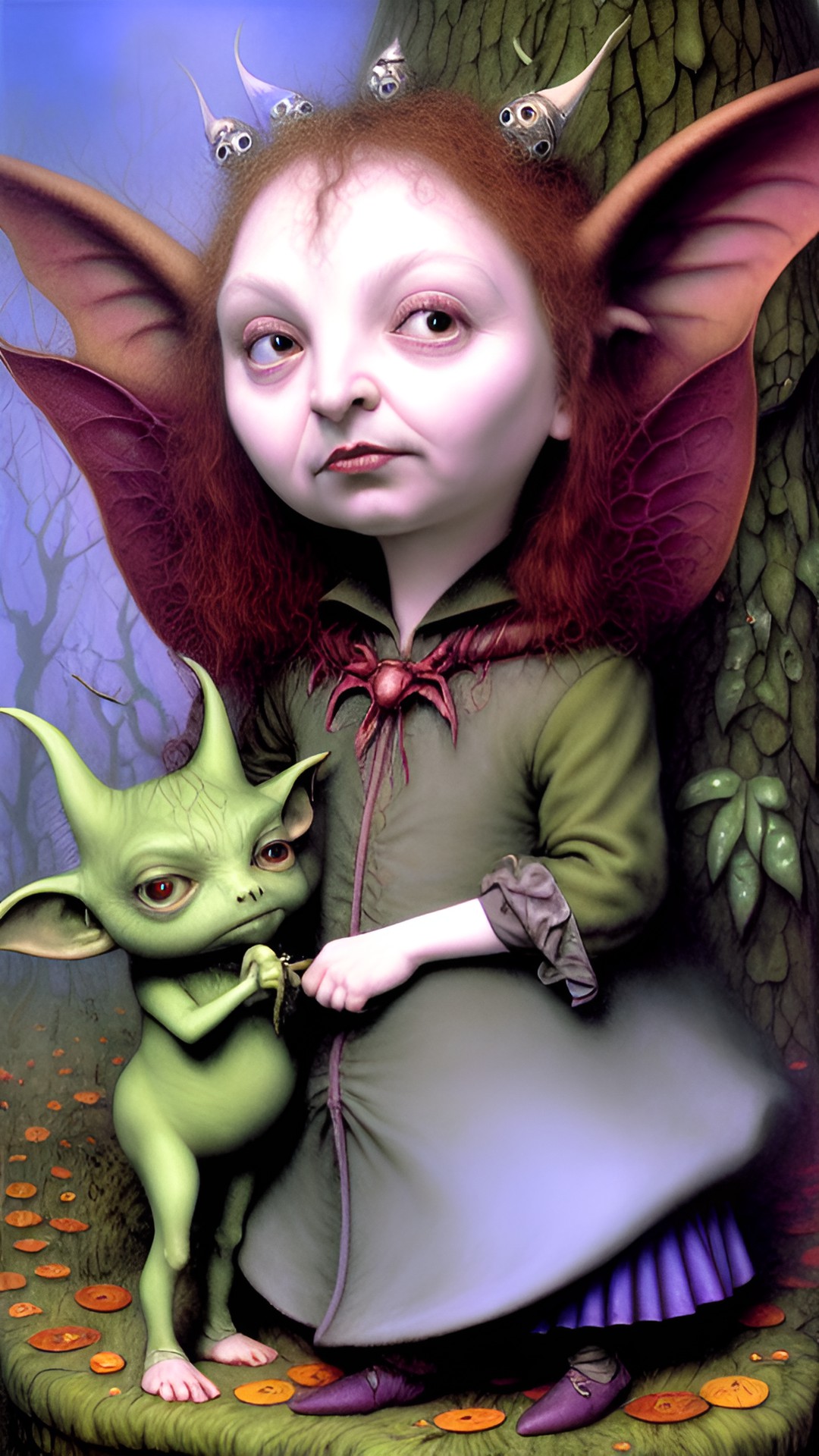 brian froud, mark ryden, fairy and goblin, tim burton’s animation style preview