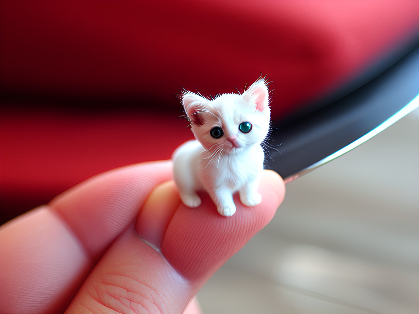 world's tiniest cat on hand preview