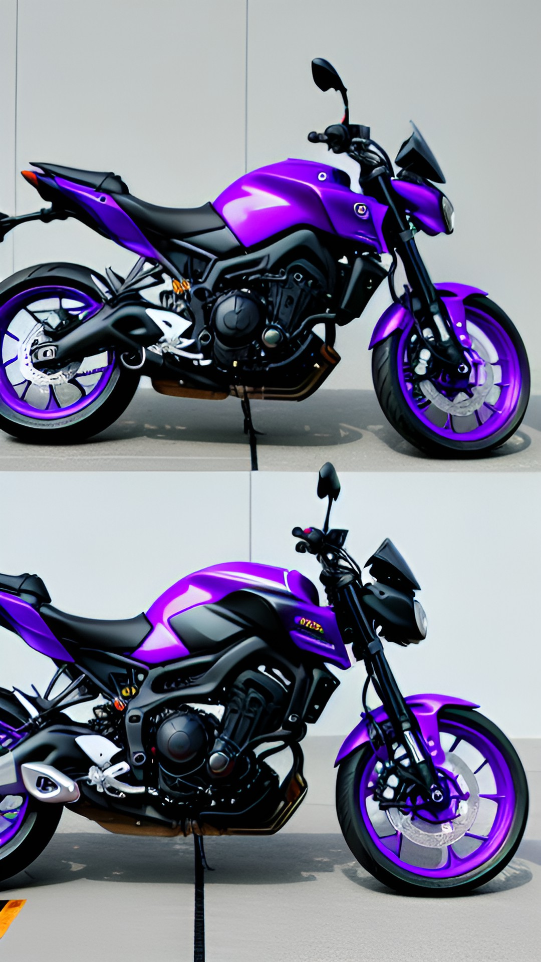 purple yamaha mt-07 preview