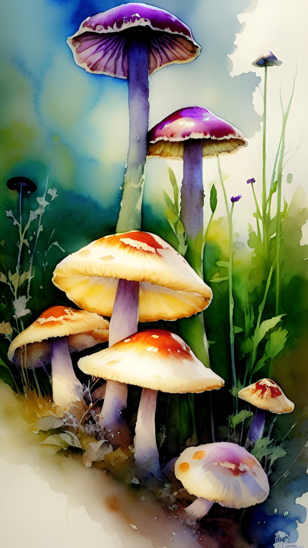 arthur rackham style fairies mushrooms preview