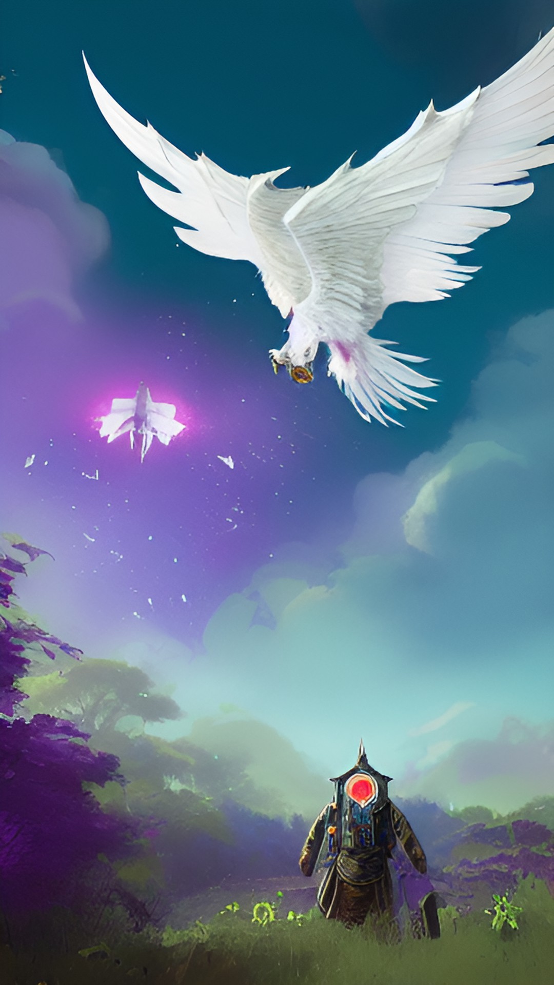 white lion purple wings preview