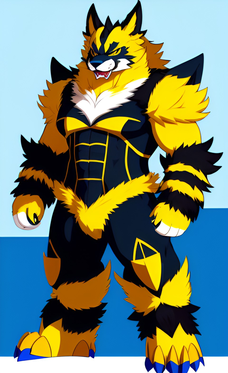 uploaded on e621 furry art anthro zinogre preview