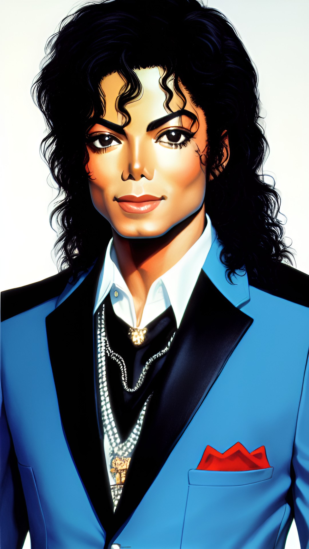 michael jackson in the 80s king realistic unique art preview