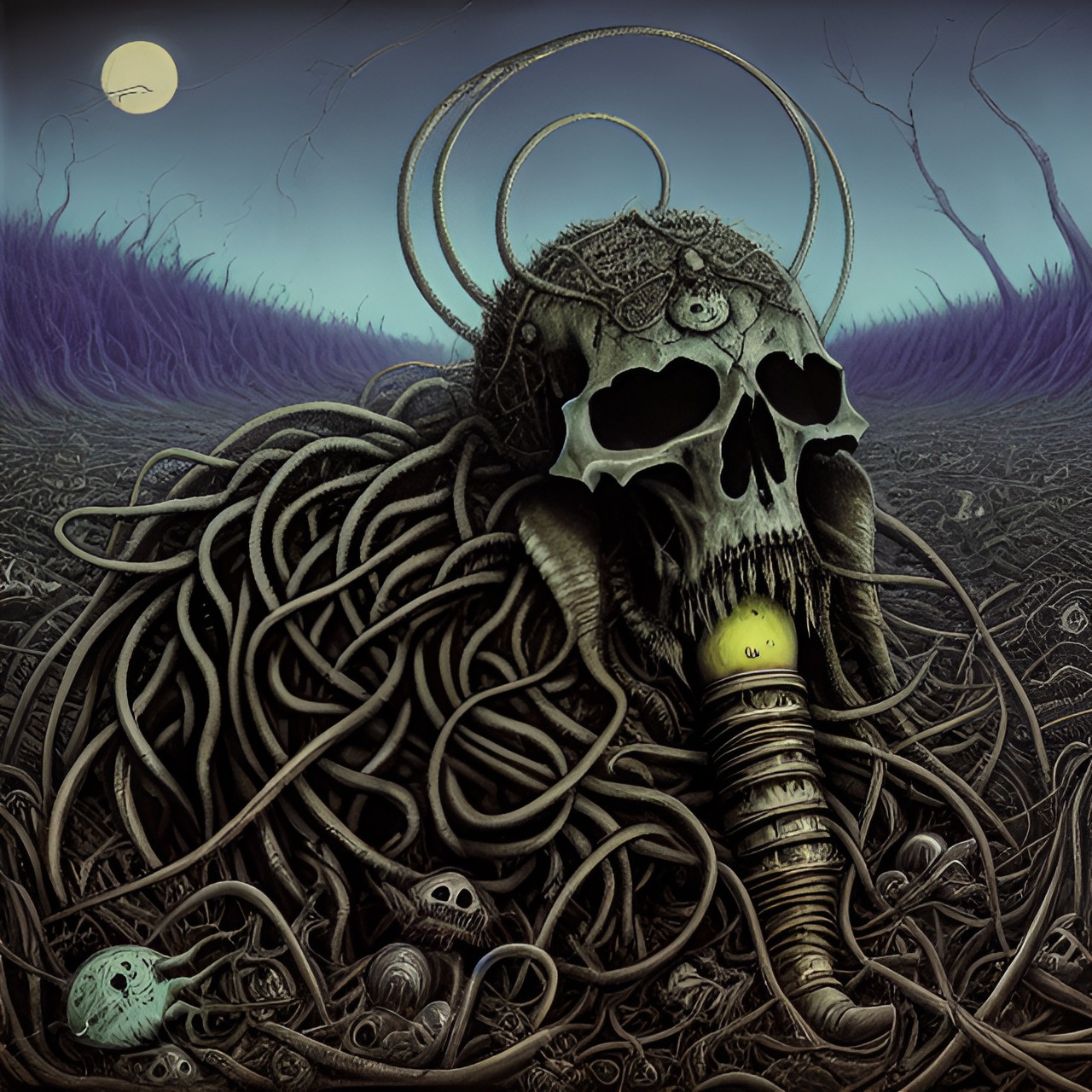 parasitication, death-doom metal album art preview