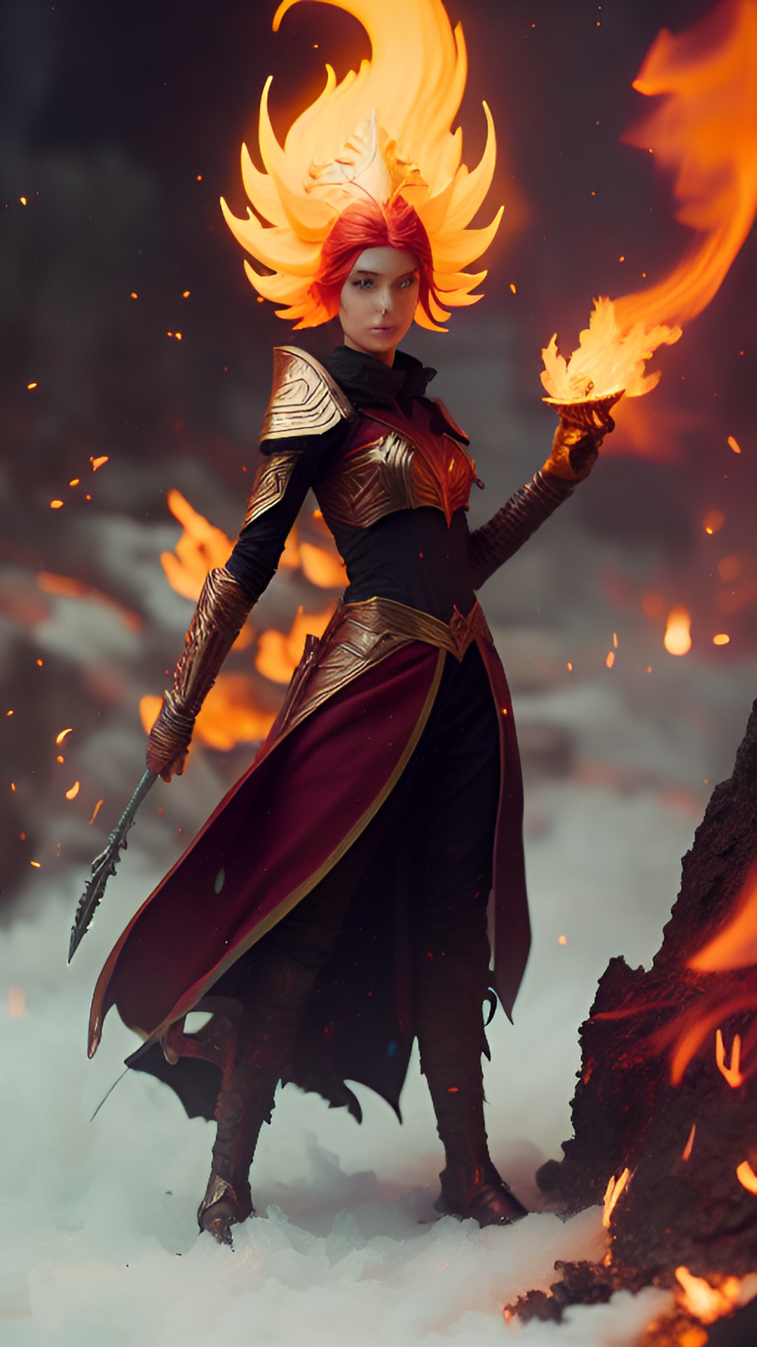 fire elf. fantasy. preview