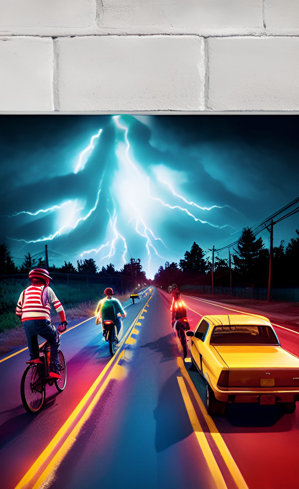 explosion de humo - portada en horizontal del juego del calamar mezclado con stranger things preview