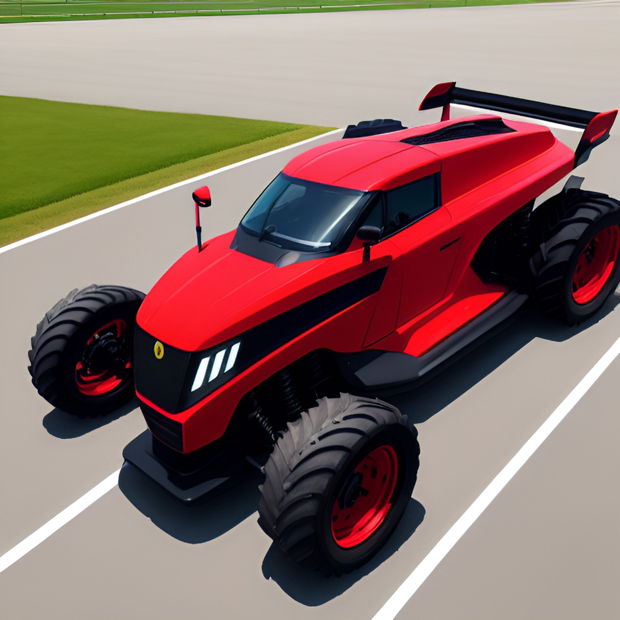 tractor but hypercar aero sport body kit preview