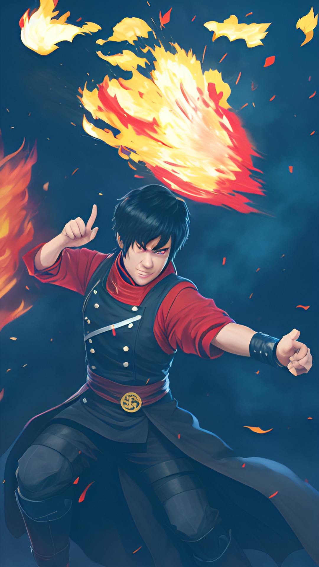 zuko shooting fire from hands preview