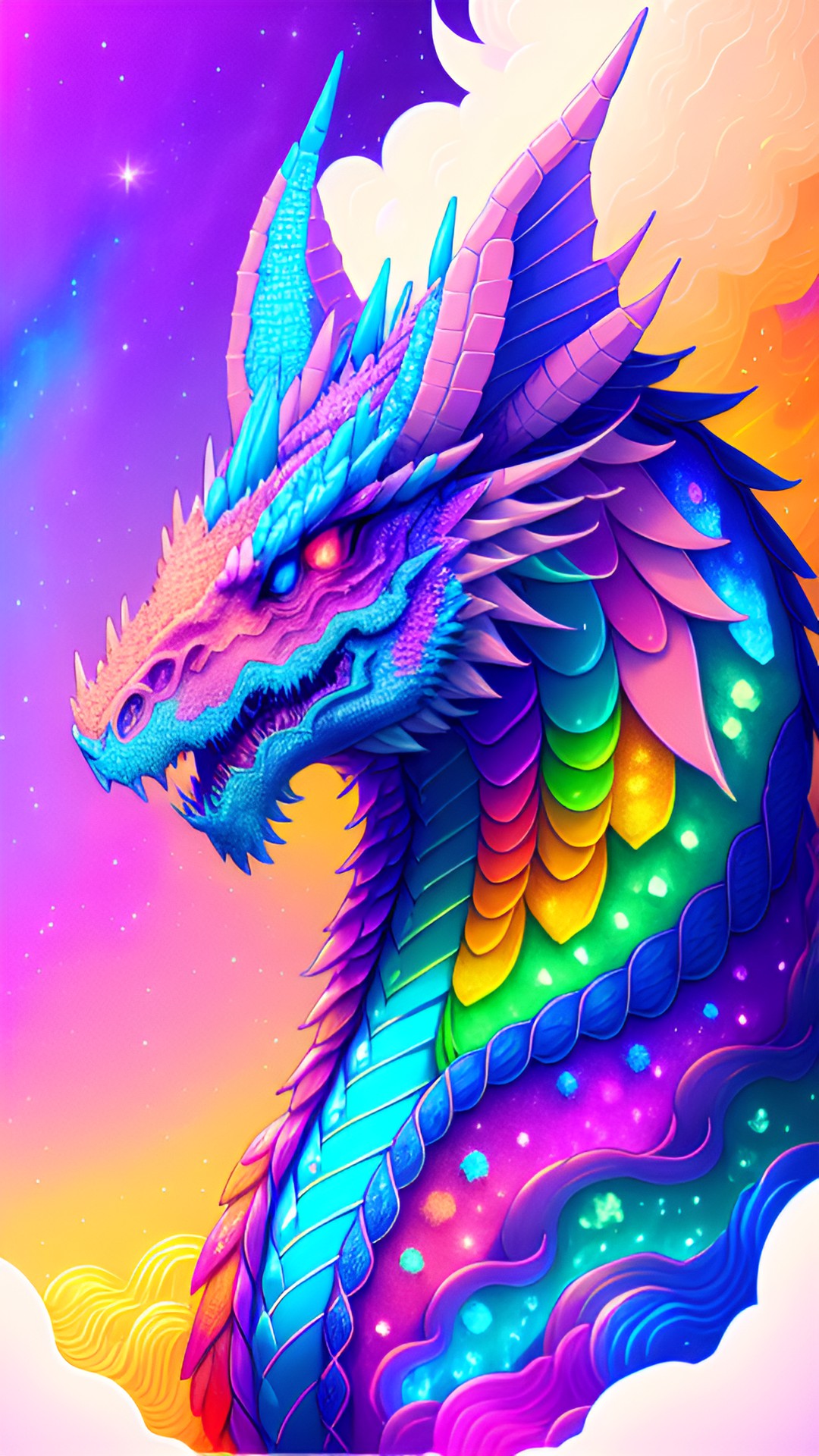 rainbow ice dragon 8k hd trending preview