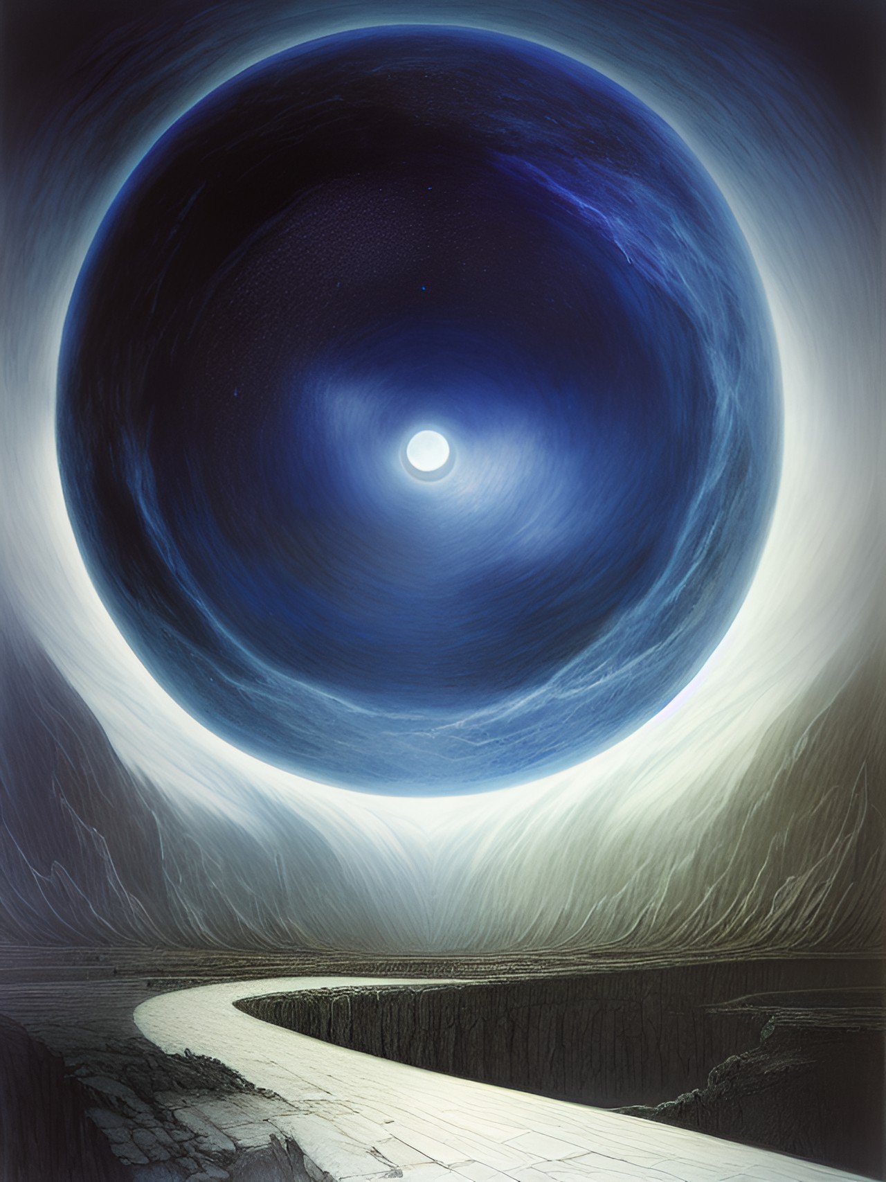 In the beginning - “the darkness before the beginning of time” by alan lee preview