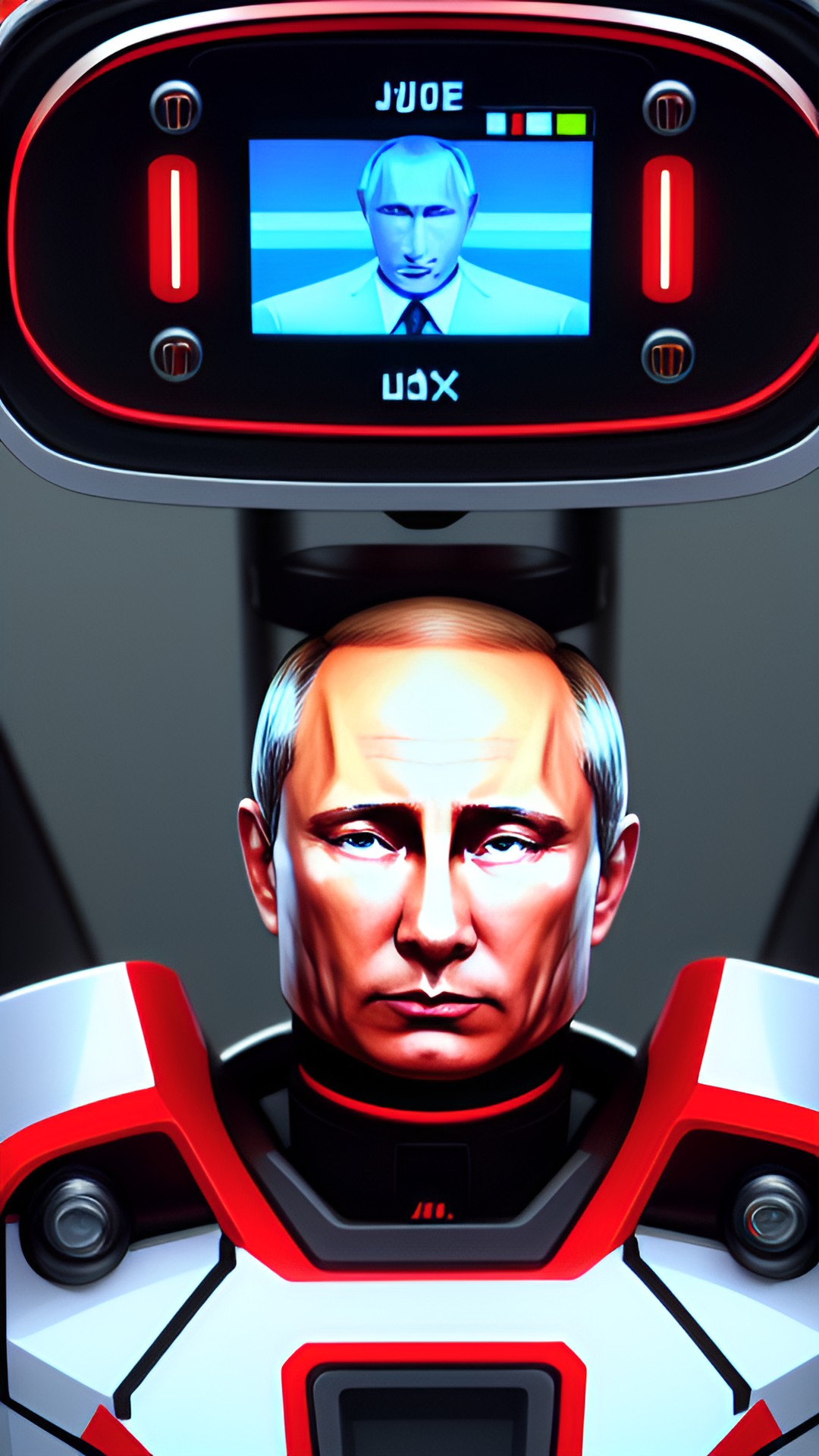 putin cyborg робот убийца russian robot killer президент путин лицо стреляет из бластеров по джо байдену preview