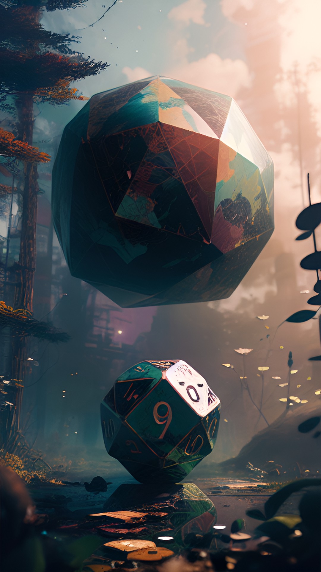 earth as d20 dice preview