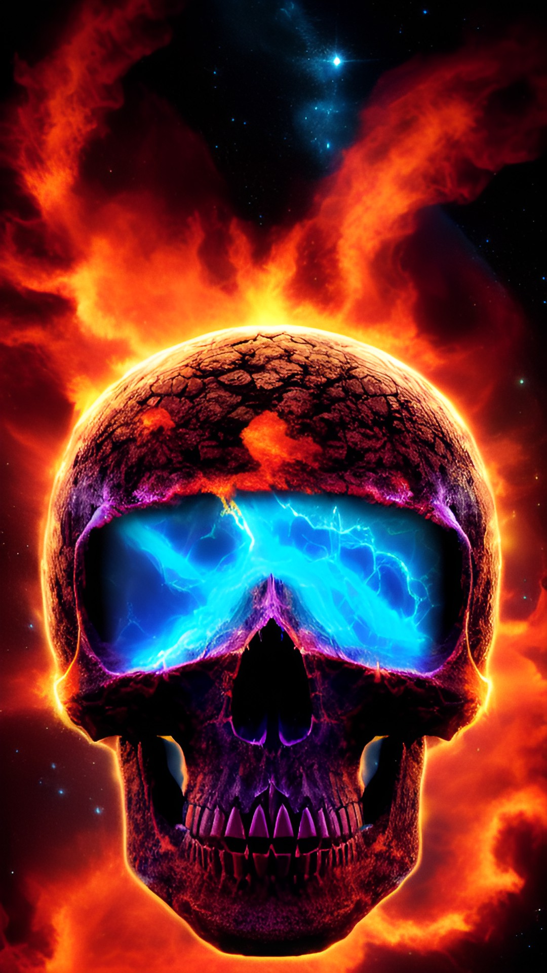 skull lava in space preview