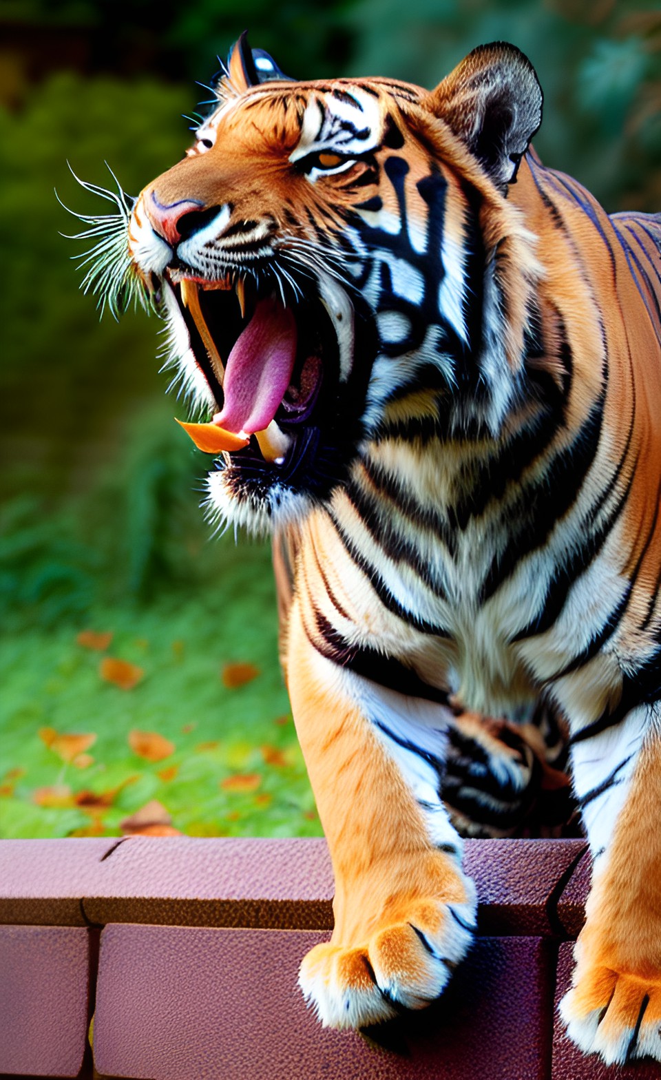 yawning tiger - a yawning tiger preview