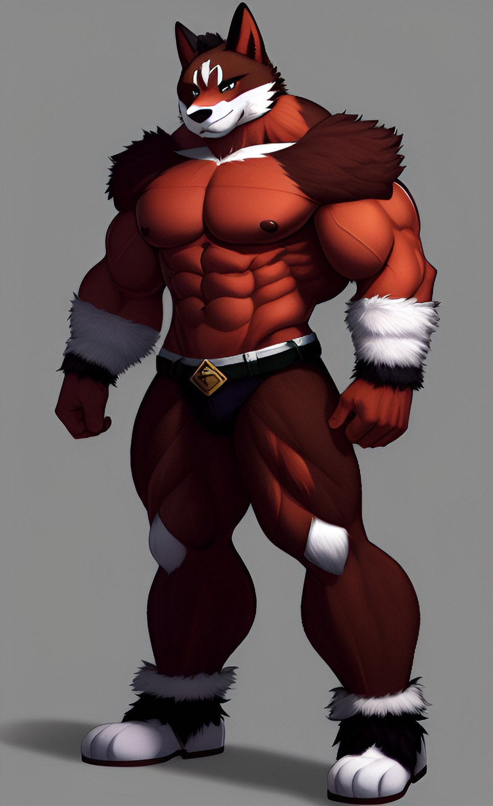 uploaded on e621 furry art anthro muscular preview