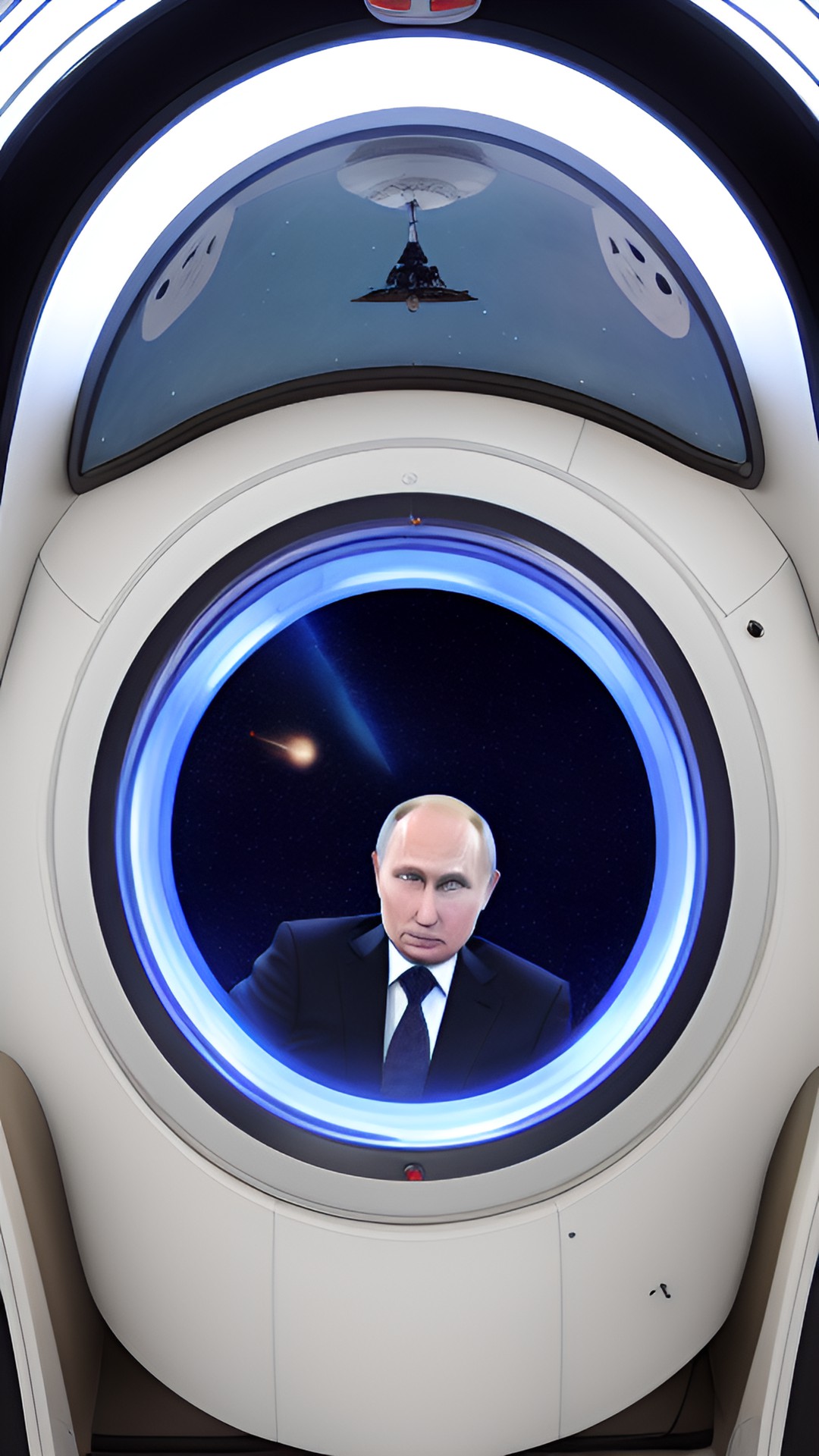 путин в космическом корабле preview