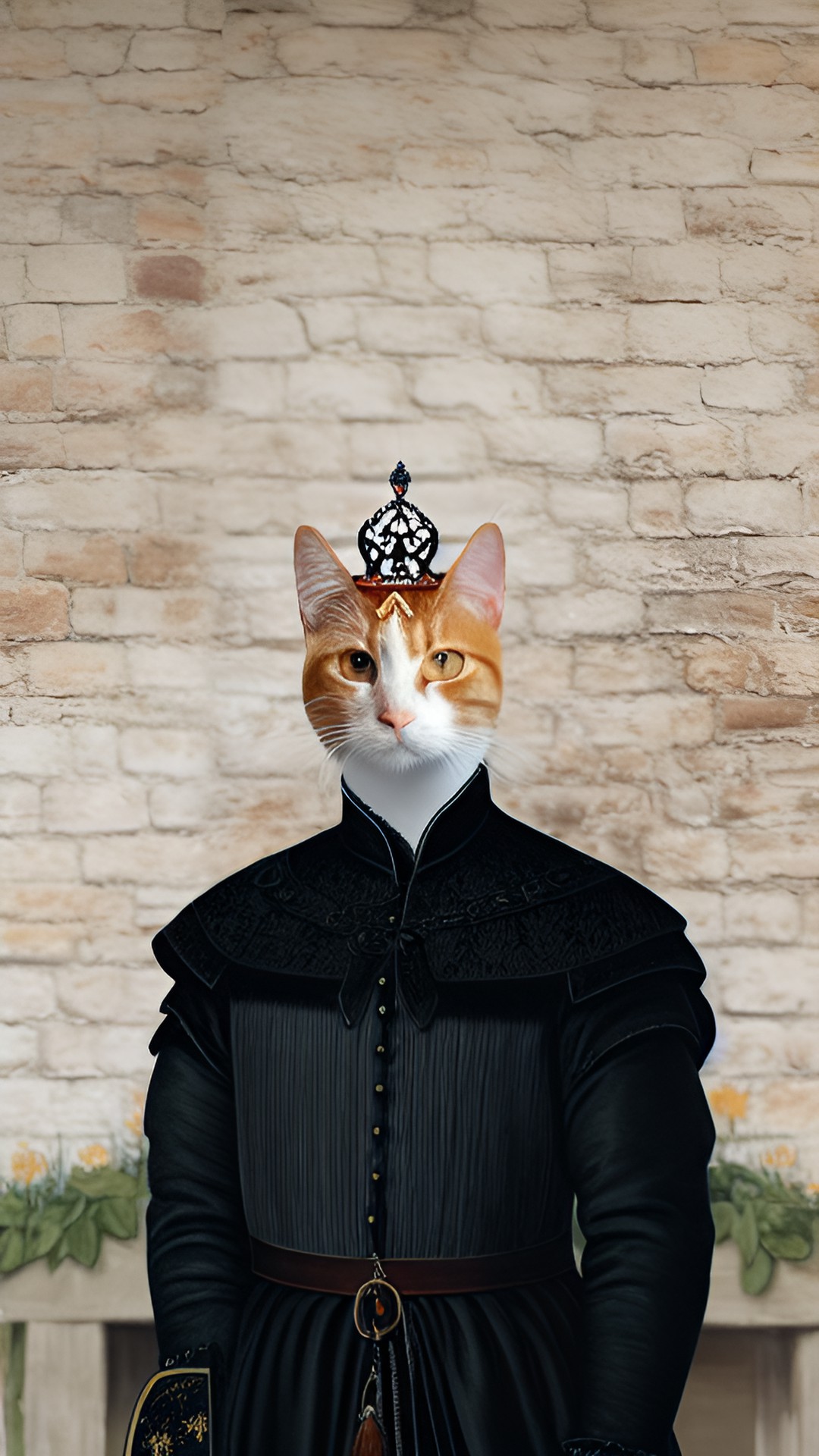 orange tabby cat as an old english king preview