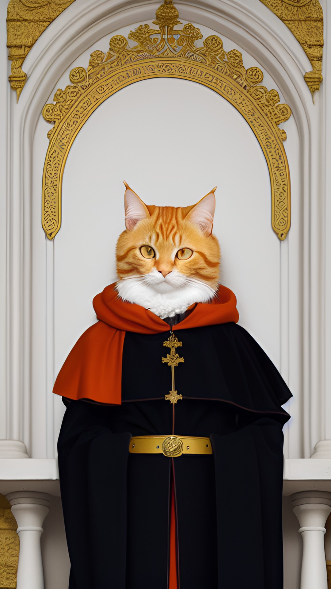 orange tabby cat as an old english king preview