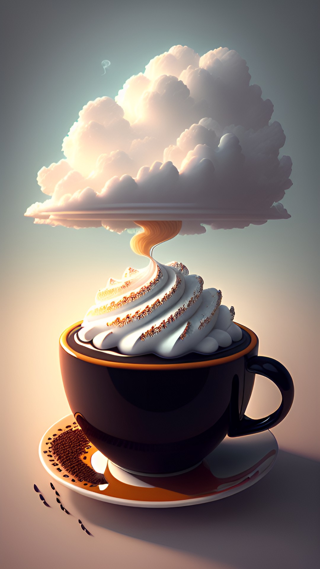 If rain tased like… - cloud of cup of coffee preview