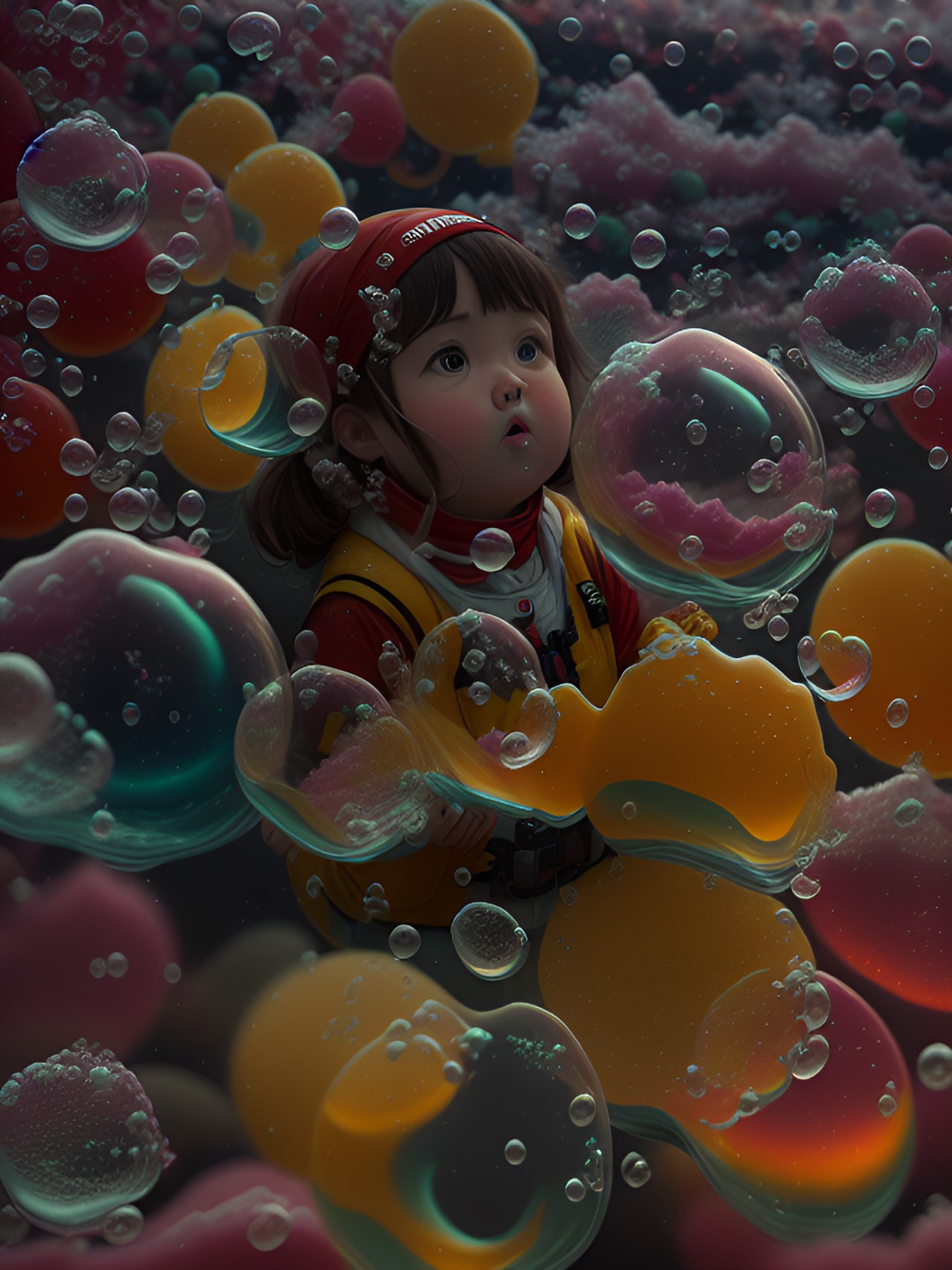 a sea of foamy bubbles preview